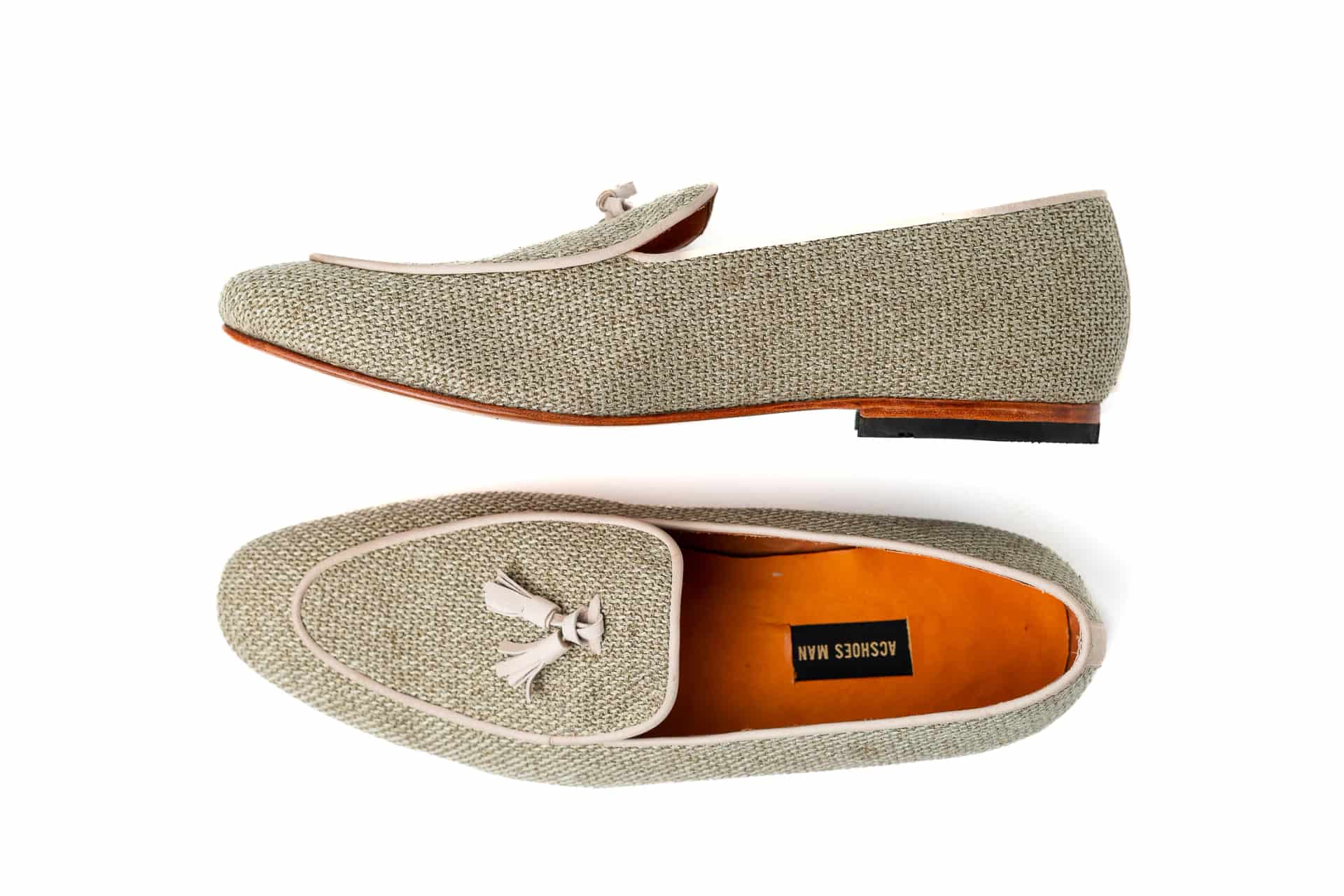 Loafers Rafia Verde Menta - miniatura 2