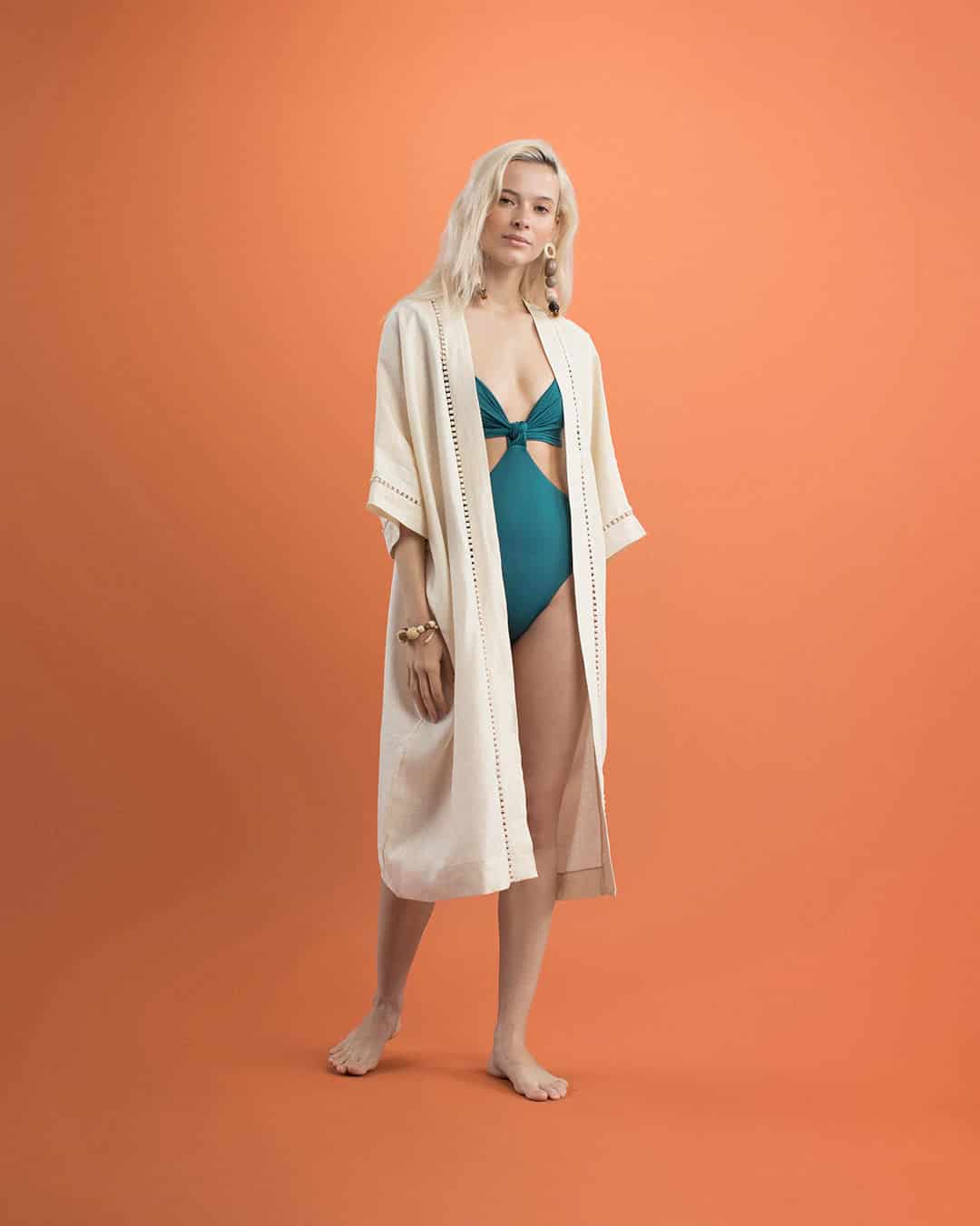 RAFAELA KAFTAN / Beige - miniatura 1
