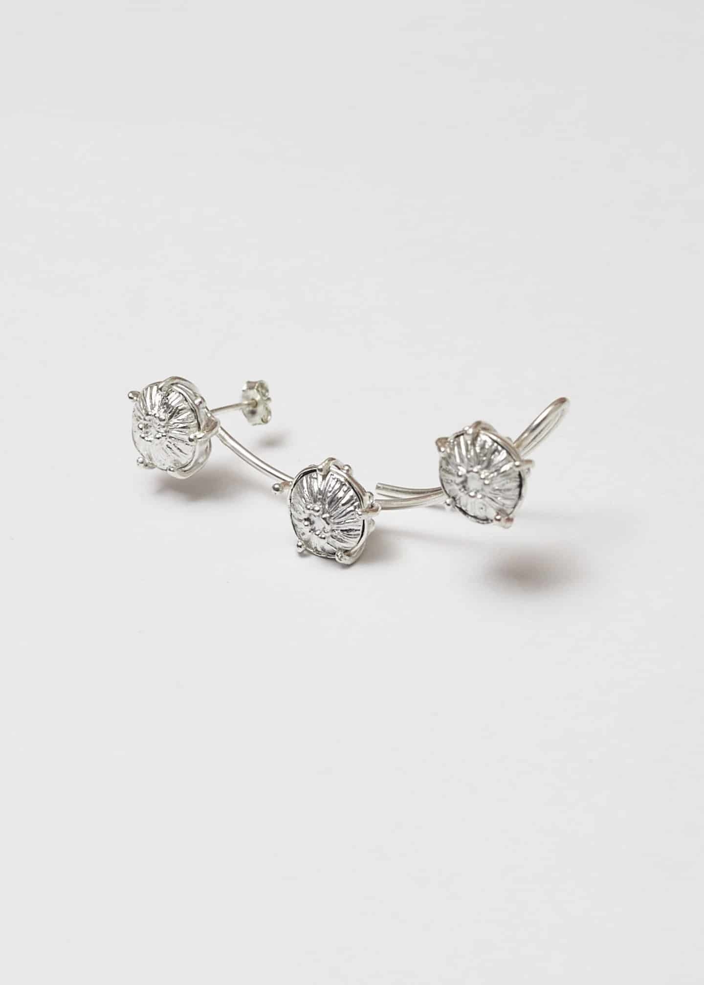 Earcuff sombreritos maxi plata - miniatura 3