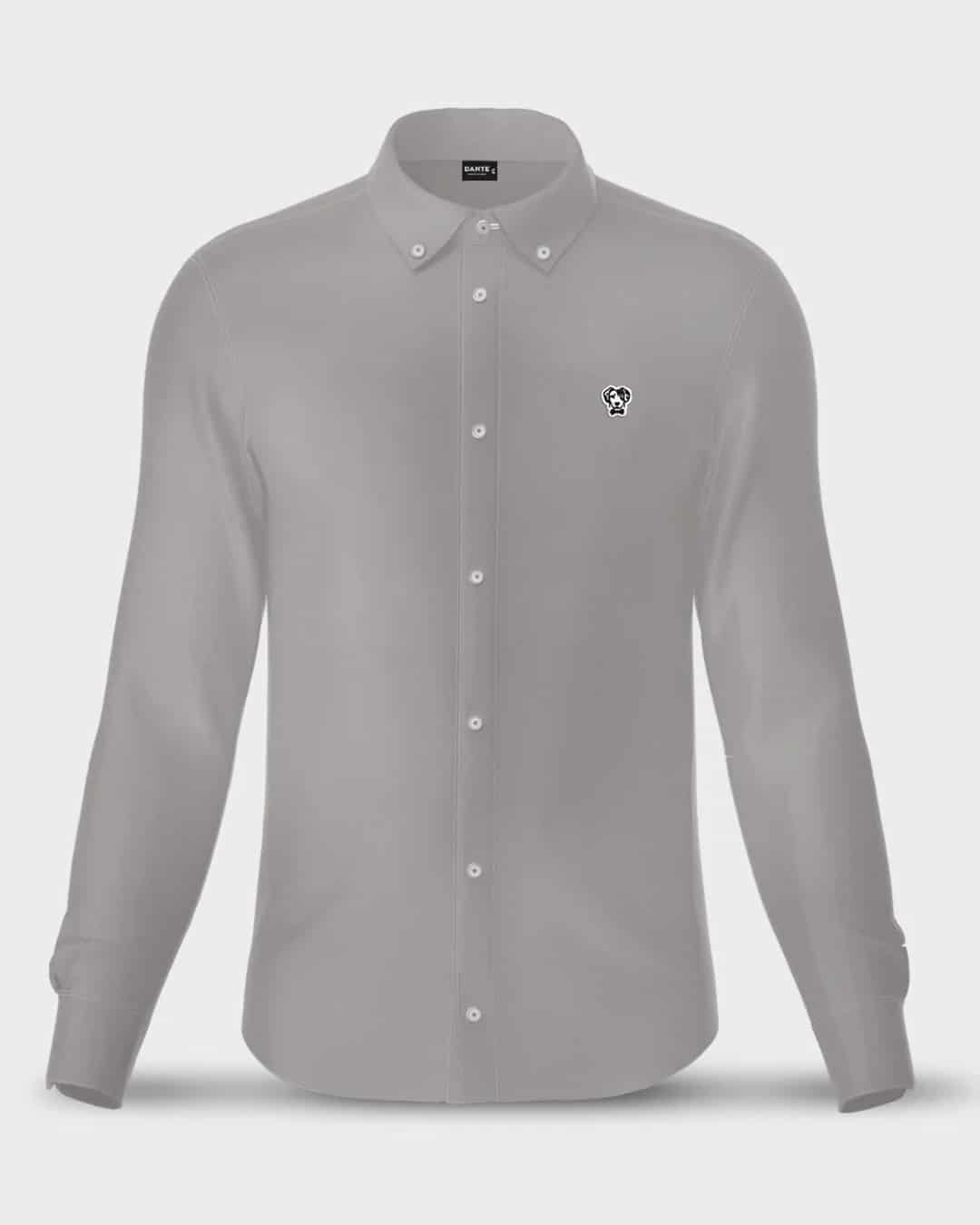 Camisa Antimanchas Oxford Gris - Talla Slim - miniatura 11