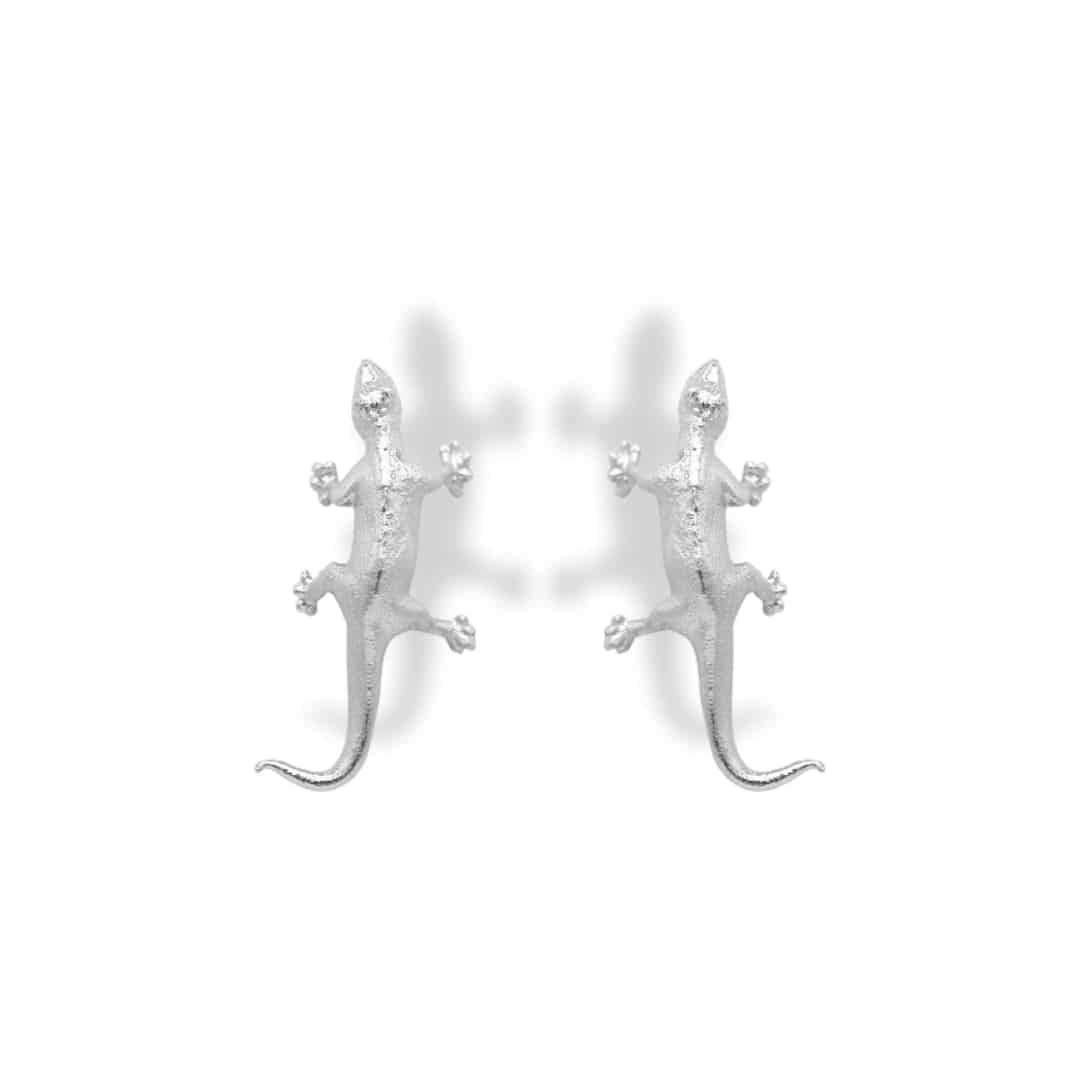 Aretes de lagartija silver - miniatura 1