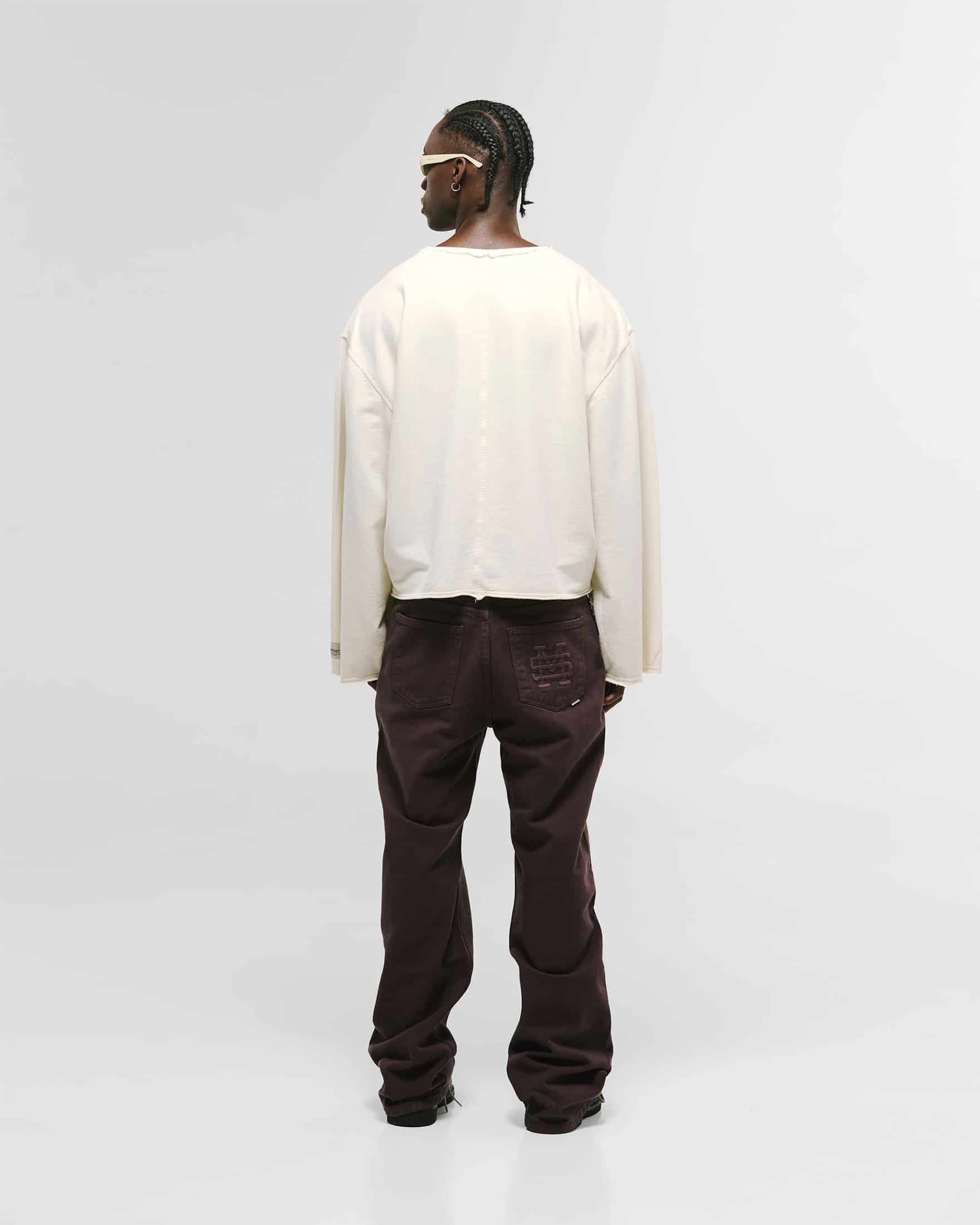 Long Sleeve Boxy T-Shirt – Off White - miniatura 3
