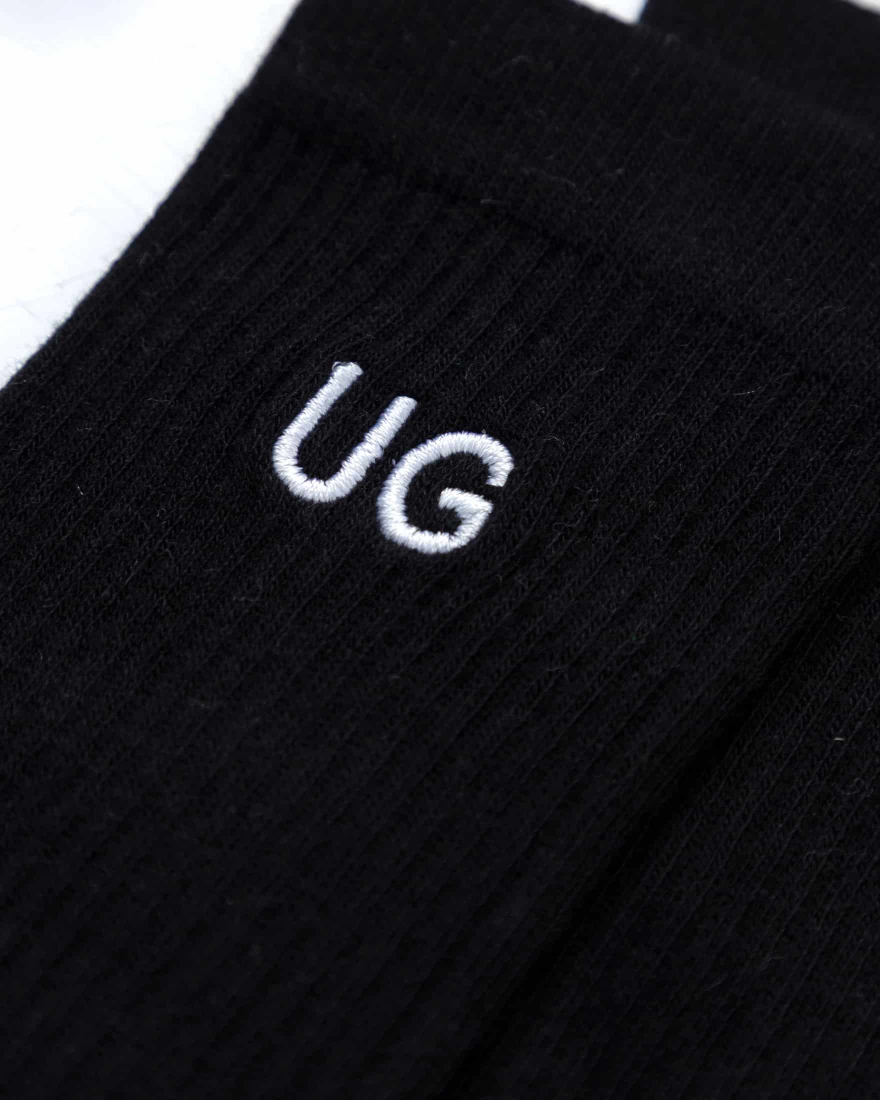 Basics Embroidered UG Socks Black - miniatura 2