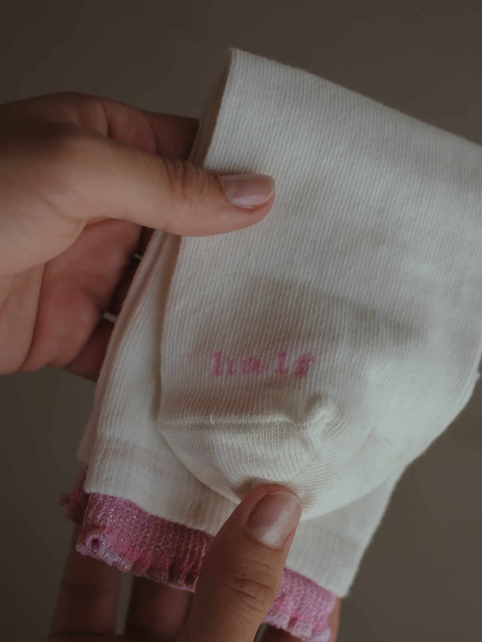 GIRLY LAYERING SOCKS - PINK ON WHITE - miniatura 3
