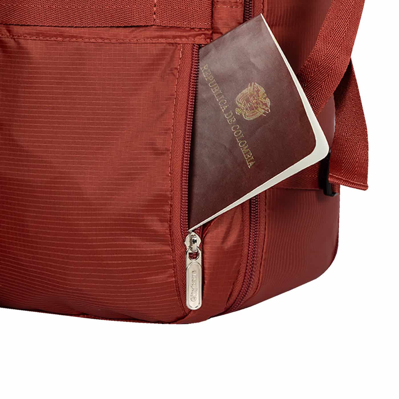 Morral One Citybags Light Rojo Carmin - miniatura 8
