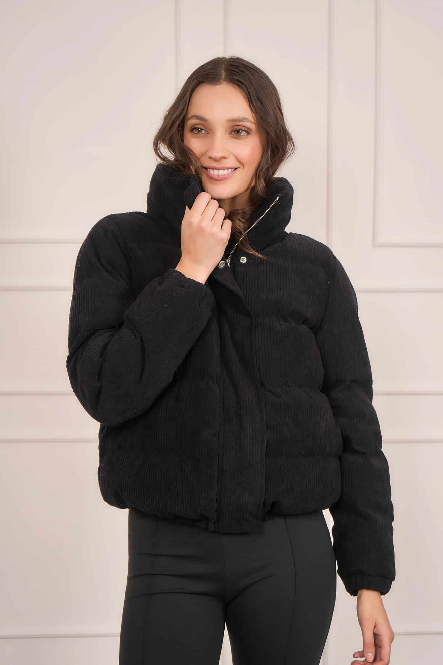 Chaqueta Puffer Mujer Negra - miniatura 8