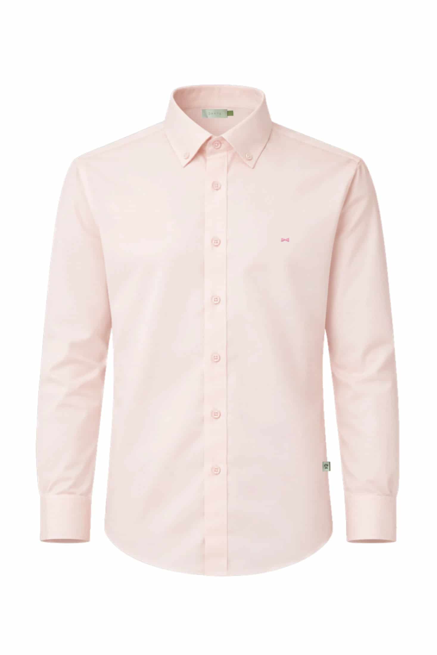 Camisa Antimanchas Oxford Pink Logo Contraste - miniatura 5
