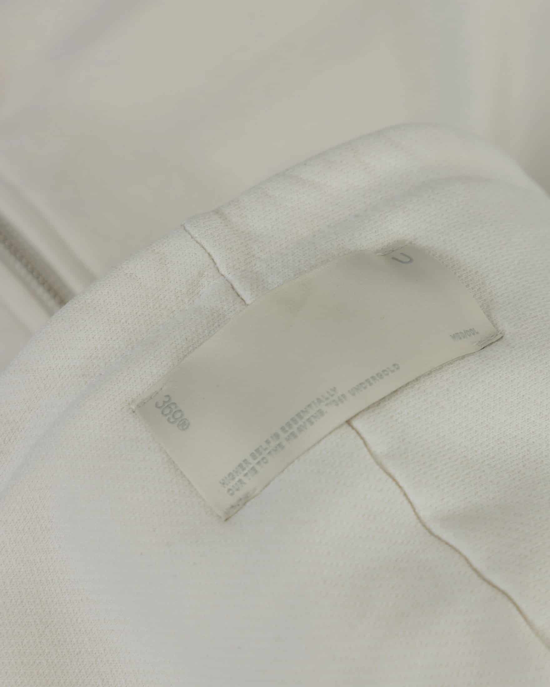 Line Basic Slim Fit Zip Up Cropped Hoodie White - miniatura 6
