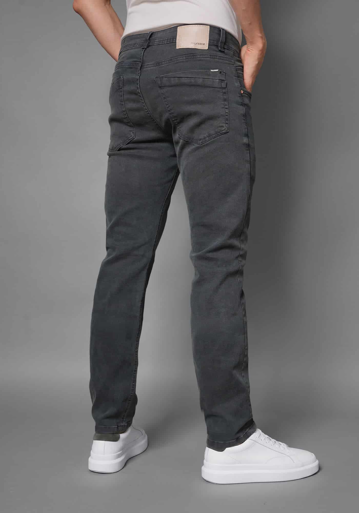Jean para Hombre en Tono Azul Dirty Pardo marca Thunder - miniatura 2