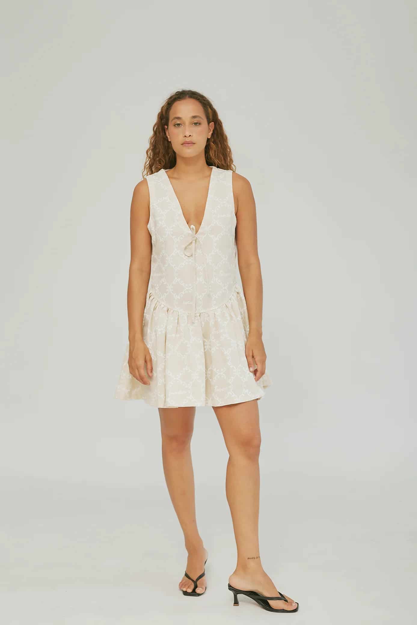 Vestido Azúcar Mantel Crudo - miniatura 3
