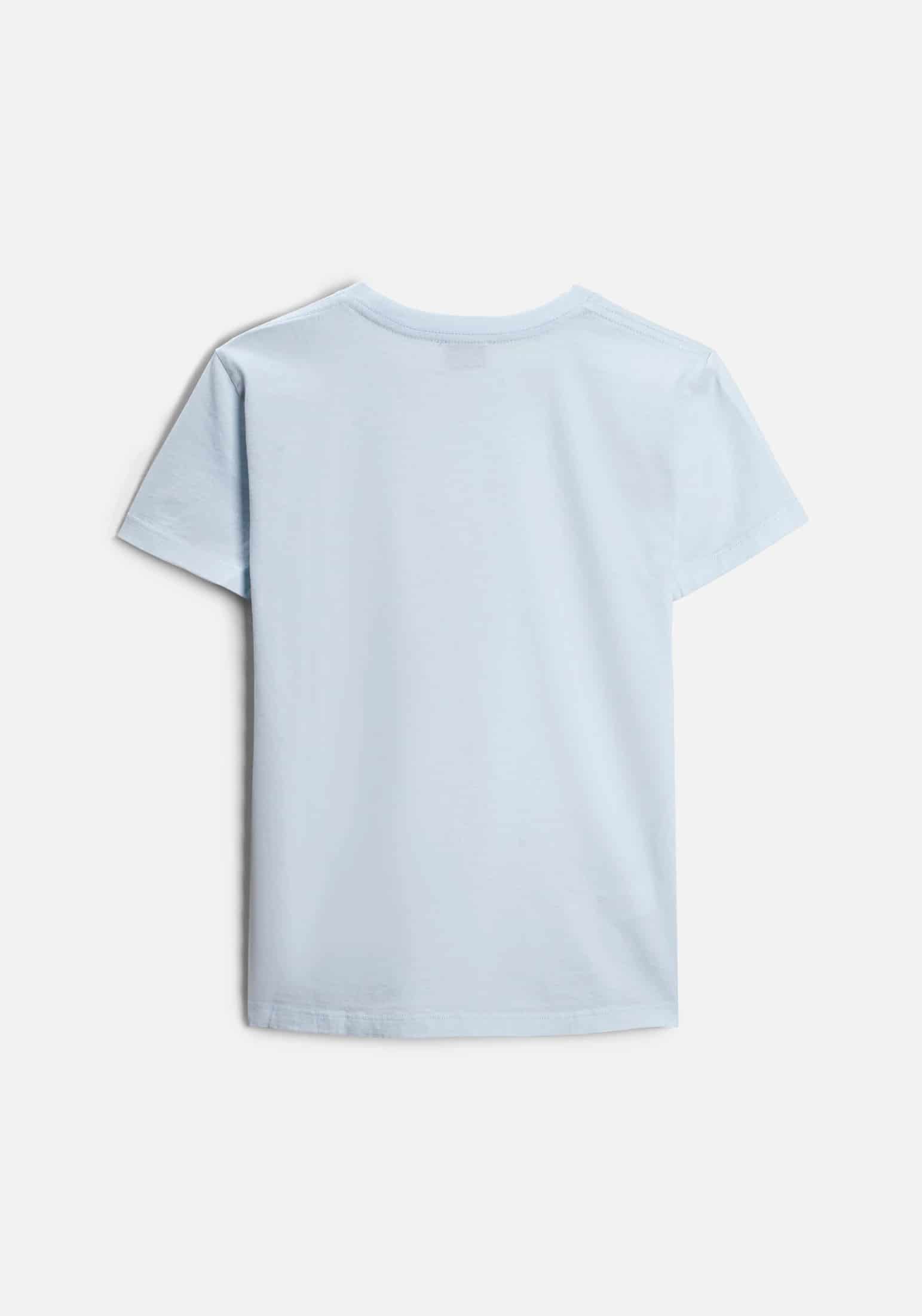 Camiseta M Unicolor CR L-Atn Azul Claro - miniatura 3