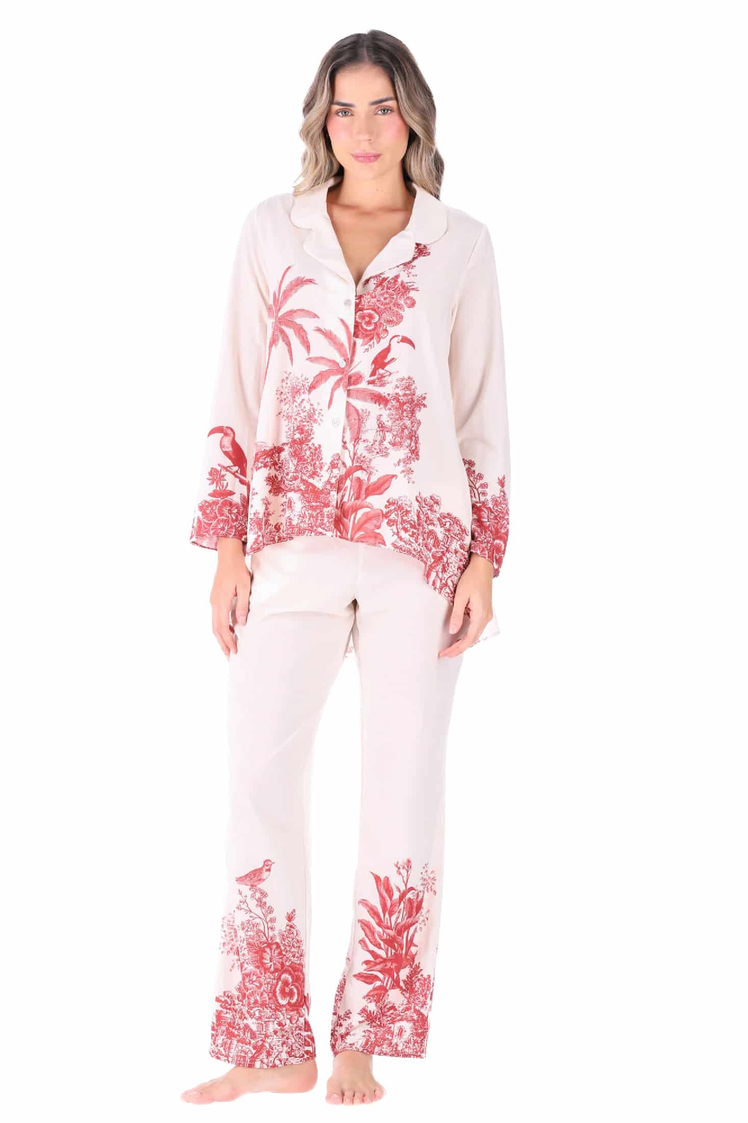 PIJAMA PANTALON ELLIPSE ECOS ESTAMPADO - miniatura 1