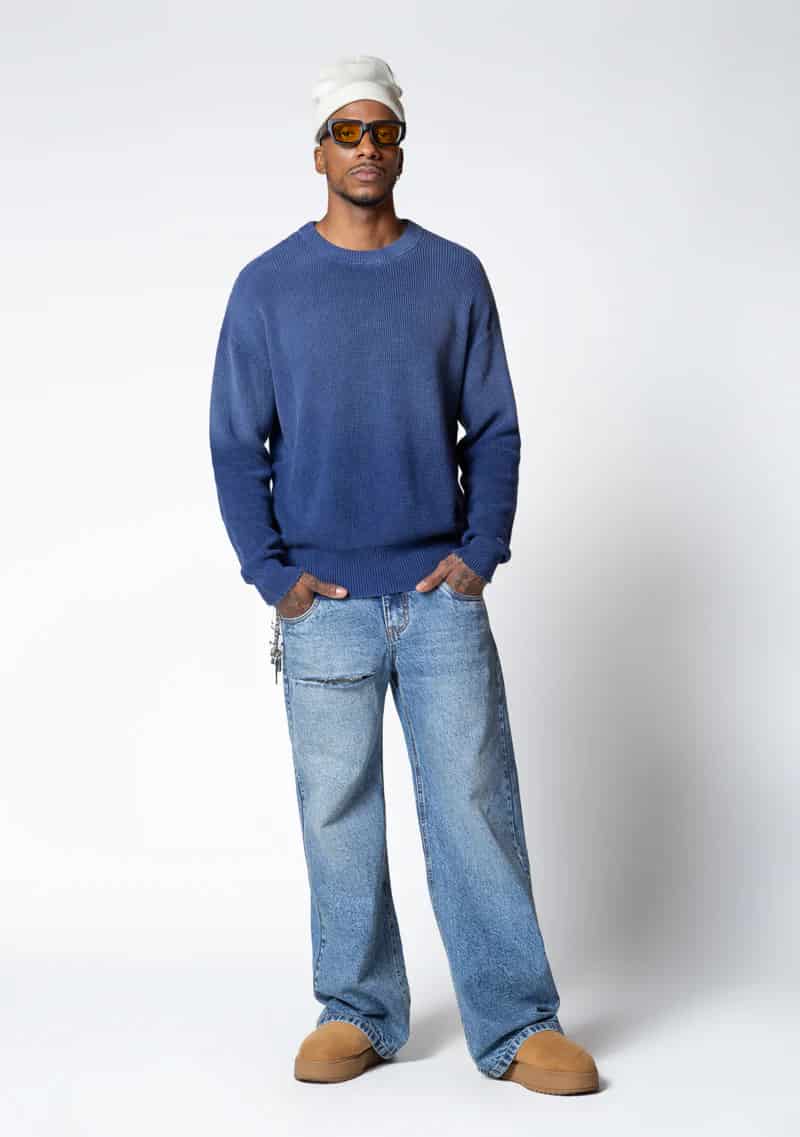 Dopamine blue knit crewneck - miniatura 10
