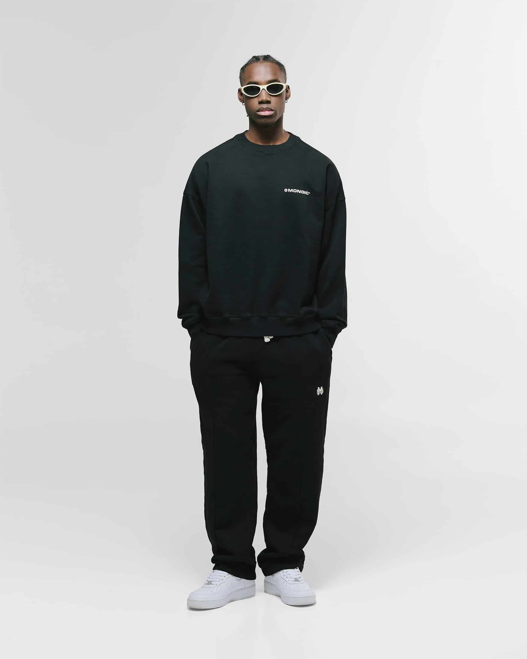 Crewneck Oversized Básico V3 - Negro Oscuro - miniatura 3