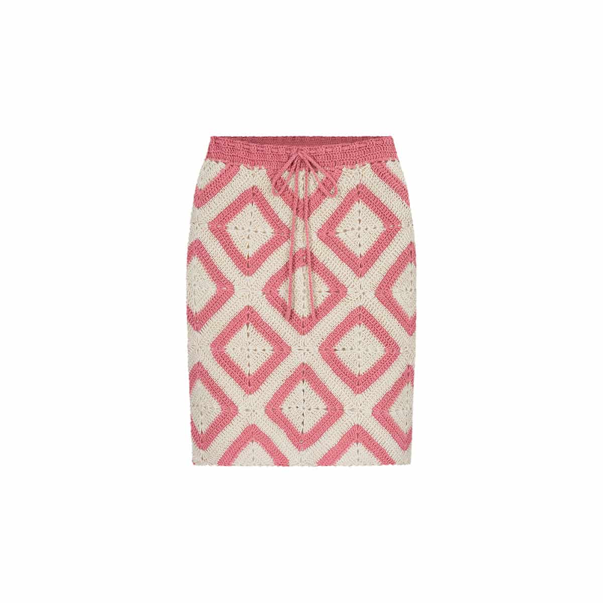 SKIRT CROCHET- PINK - miniatura 1