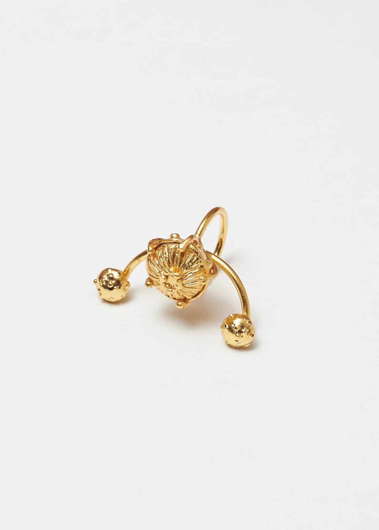 Earcuff jardin setas dorado - miniatura 2
