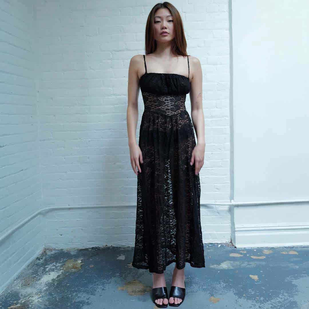 ARIELLE BLACK DRESS - miniatura 1