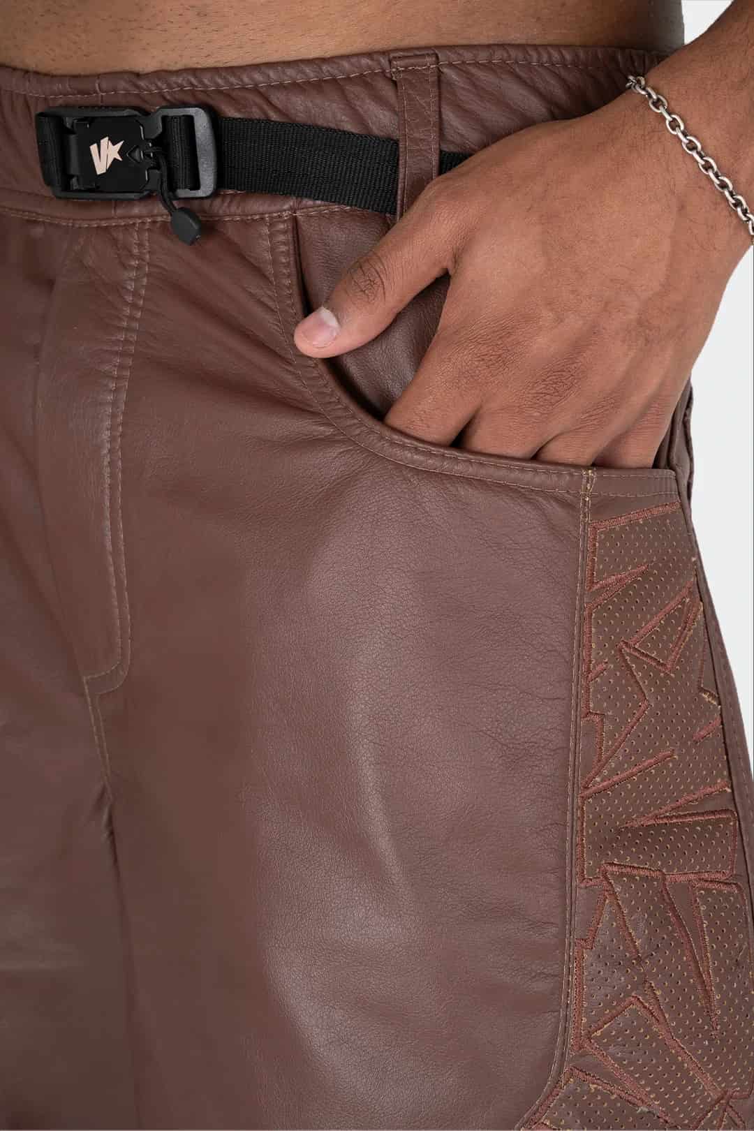 VENENO SHORT CUERO BROWN SHEATH - miniatura 5