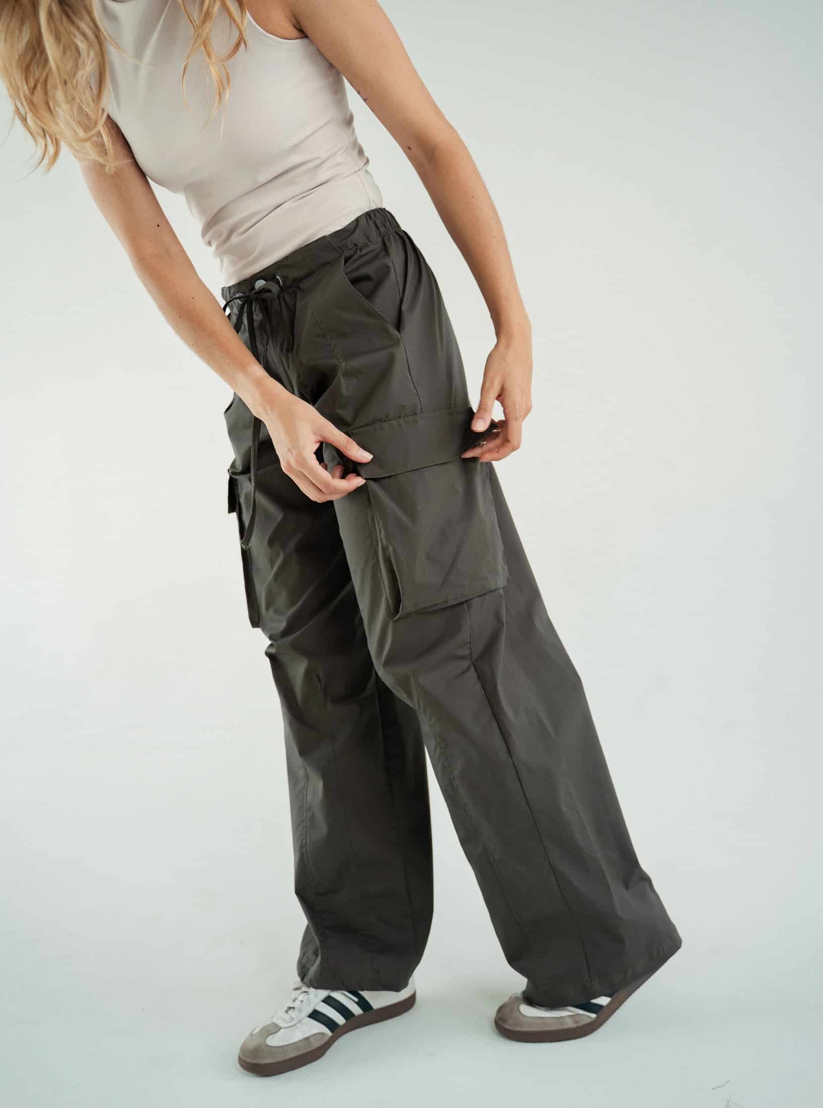 Pantalon Wide Cargo Militar - miniatura 1