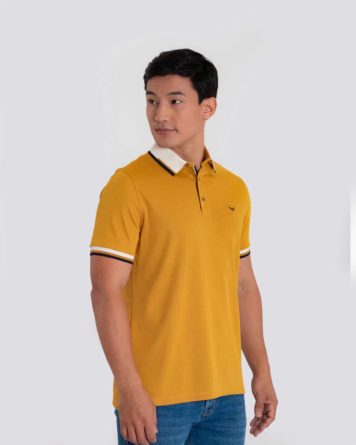 Polo slim ocre para hombre - miniatura 2