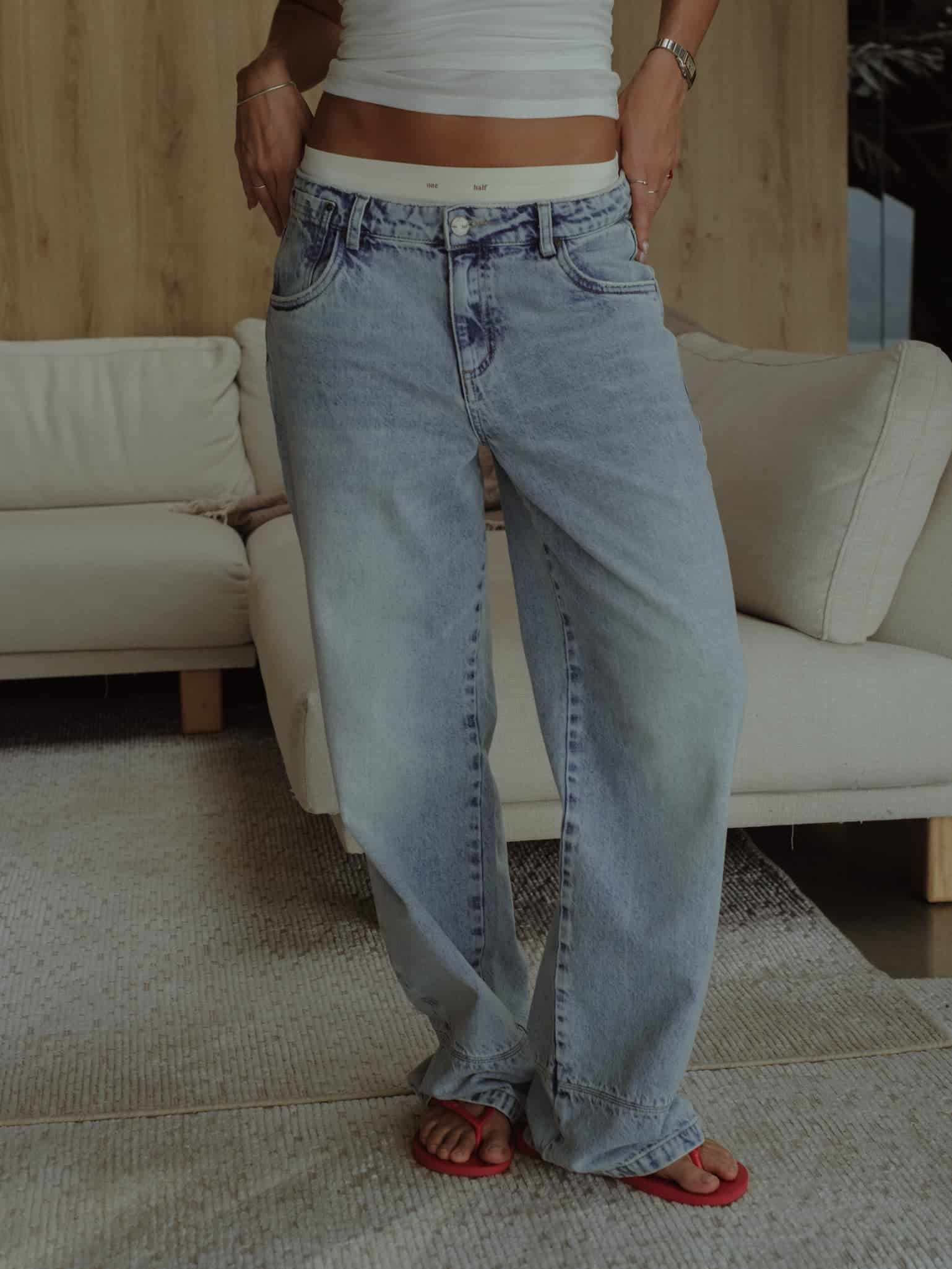 LOW RENEW JEAN - OLD LIGHT BLUE - miniatura 1