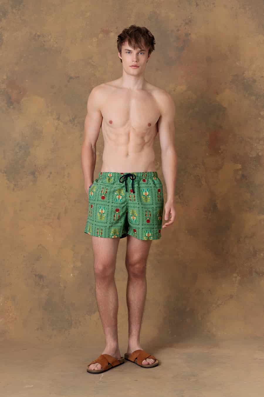 Men's swim trunk dionisio green - miniatura 1