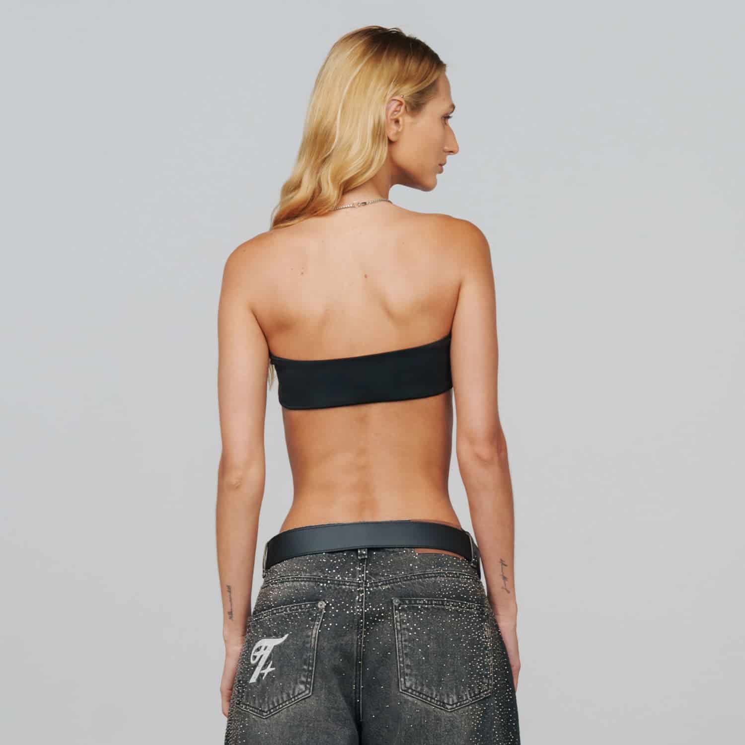 Don't Fake It Bandeau Top - Black - miniatura 5