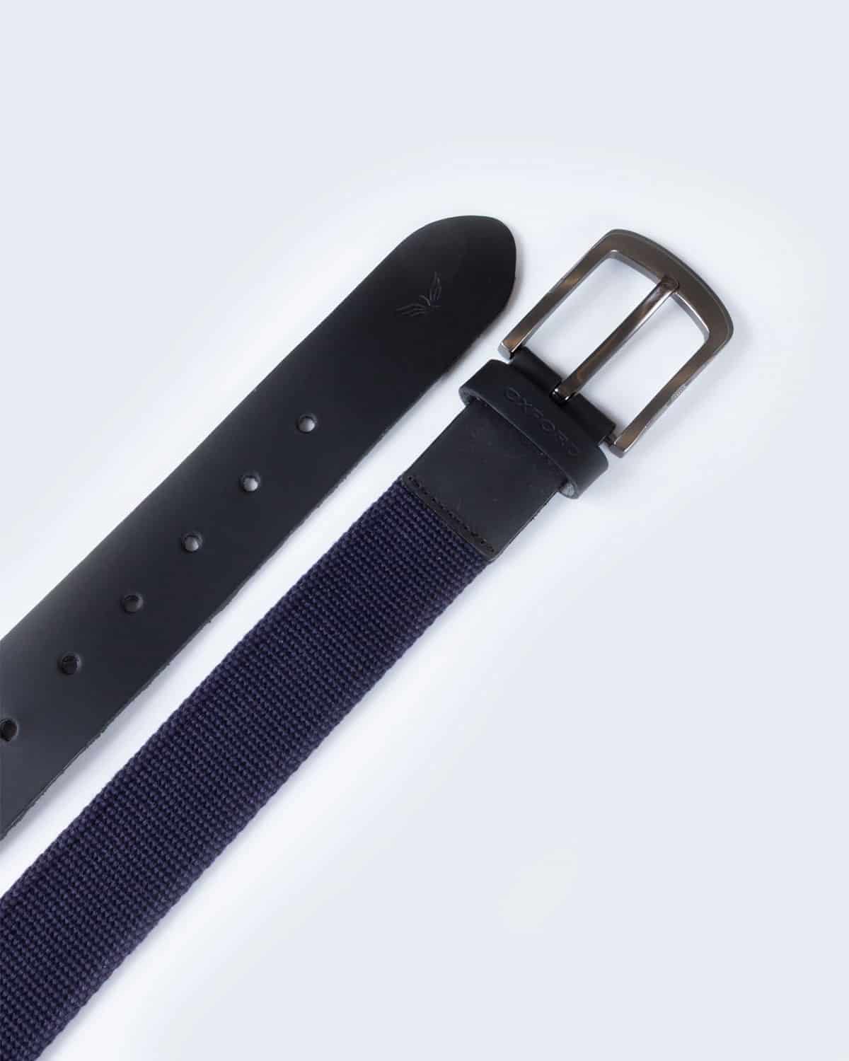 Cinturon regular riata azul para hombre - miniatura 3