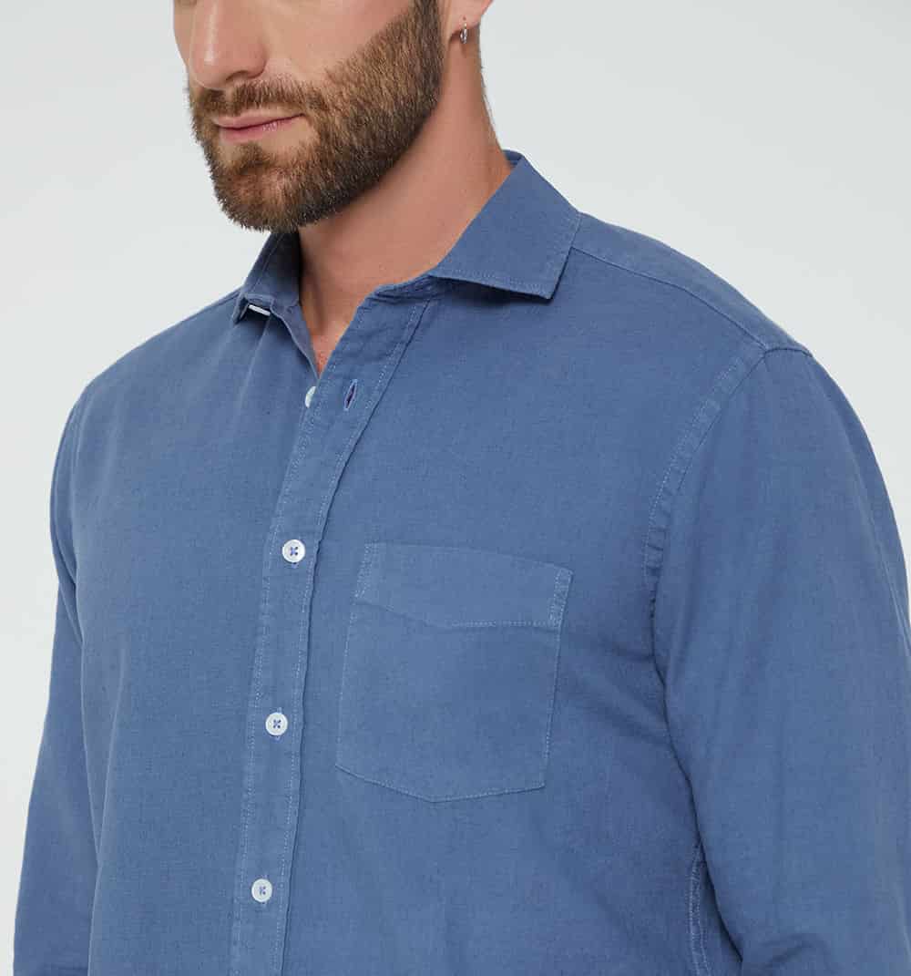 Camisa para hombre de lino - miniatura 56