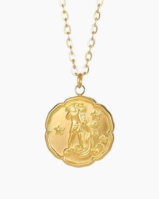 Zodiac Sign Necklace - Gold - miniatura 3