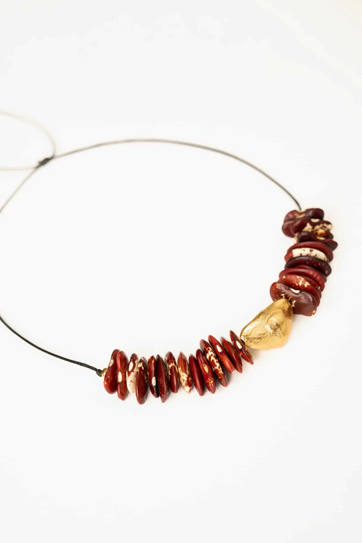 Collar Fruto Frijol Rojo - miniatura 1