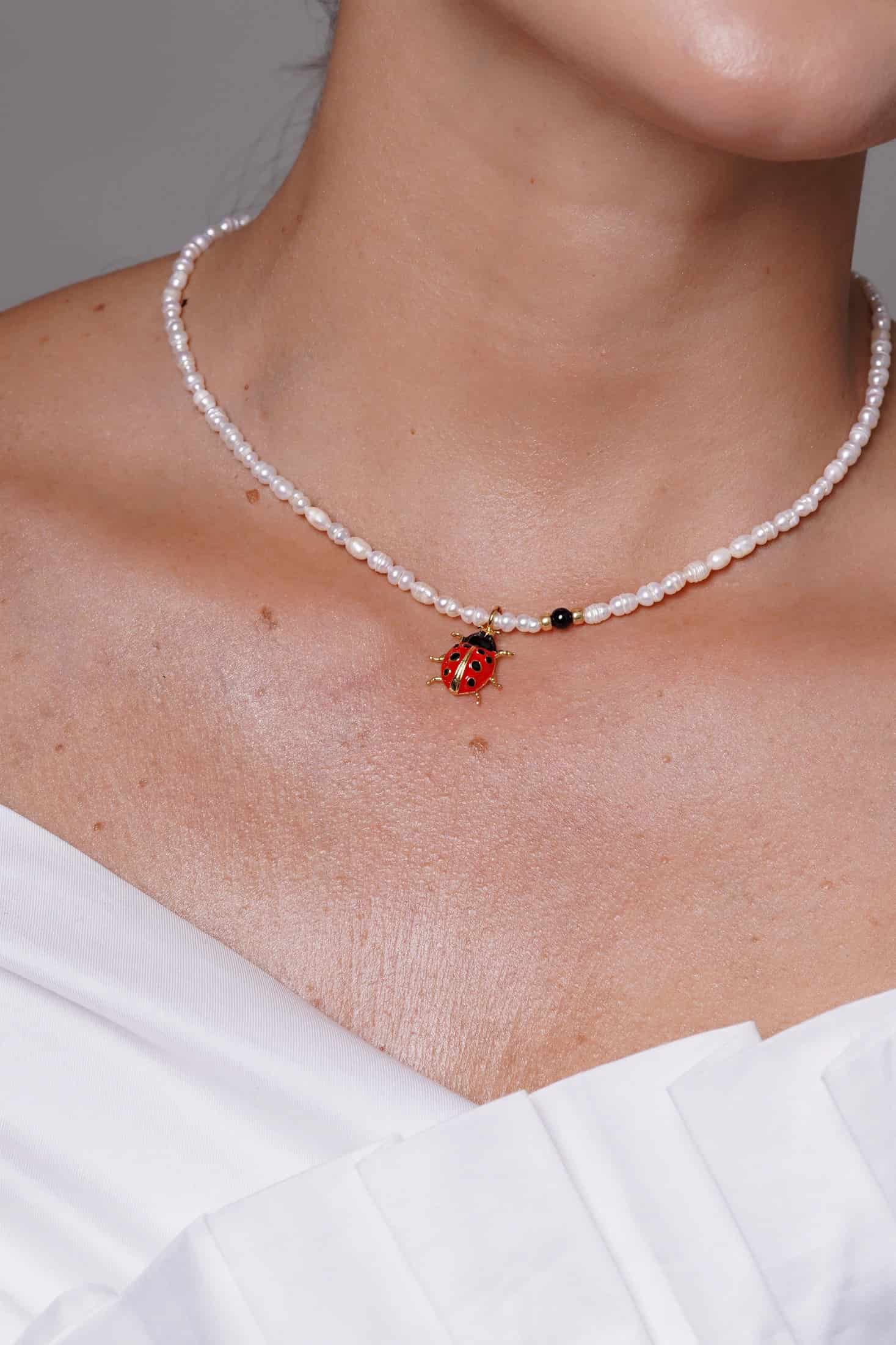 Collar Perlas Mariquita - miniatura 3