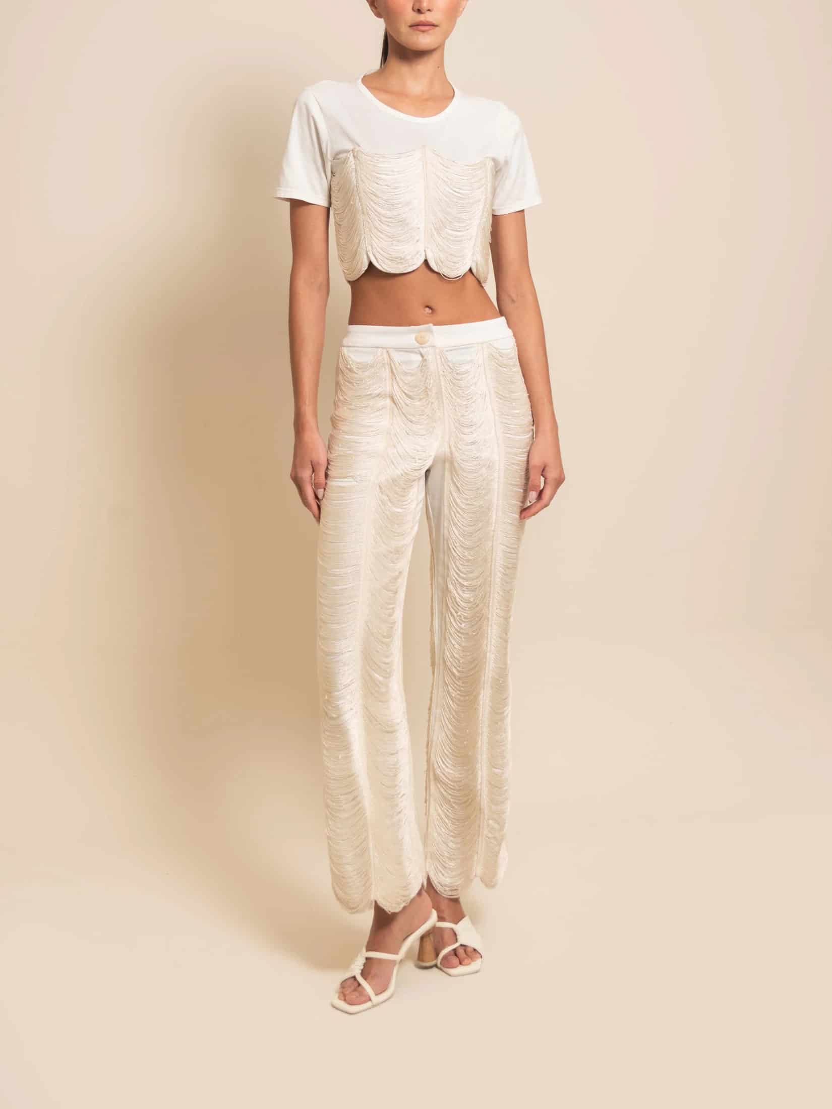 SIMONE PANT IVORY - miniatura 4