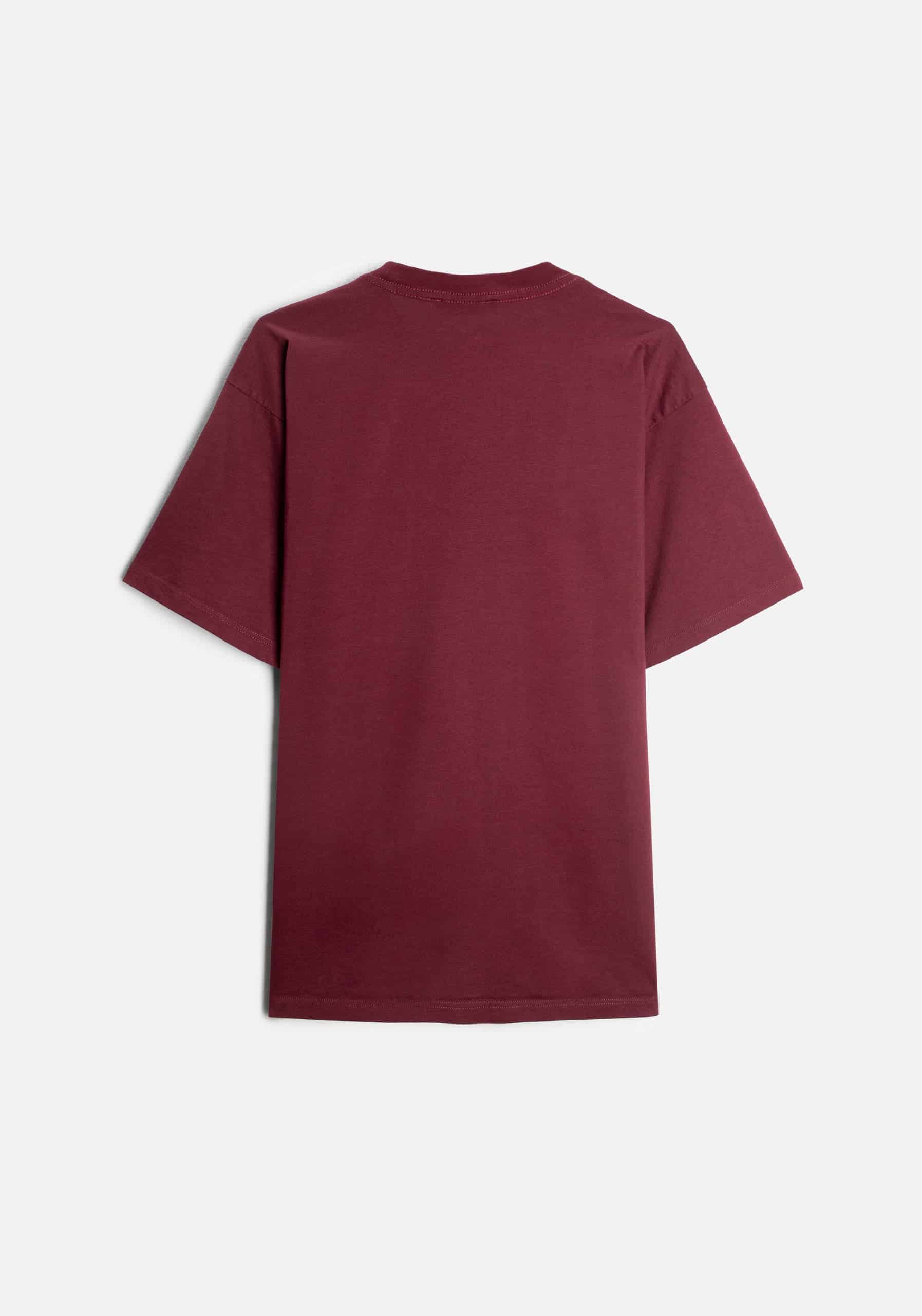 Camiseta H Unicolor L-Caf Vino - miniatura 3