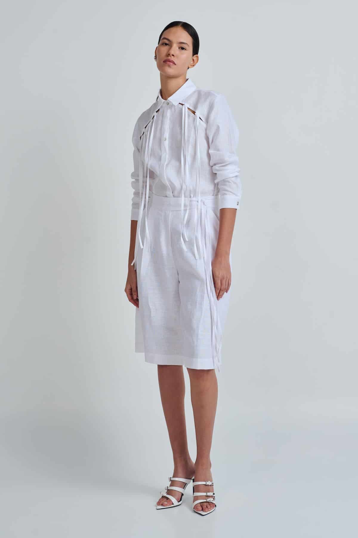 GABY SHIRT WHITE - miniatura 1