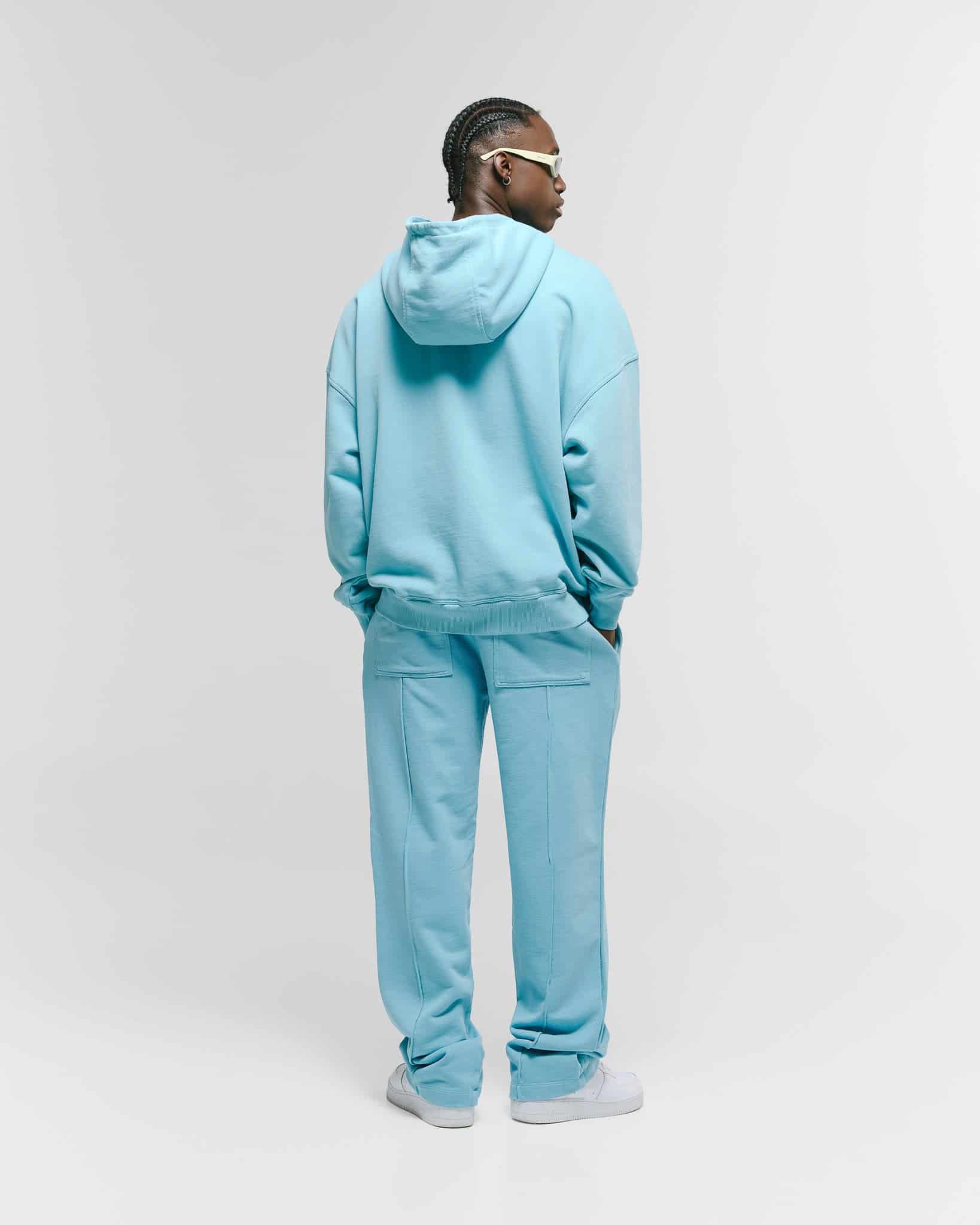 Hoodie Oversized Básico V4 - Azul Claro - miniatura 3