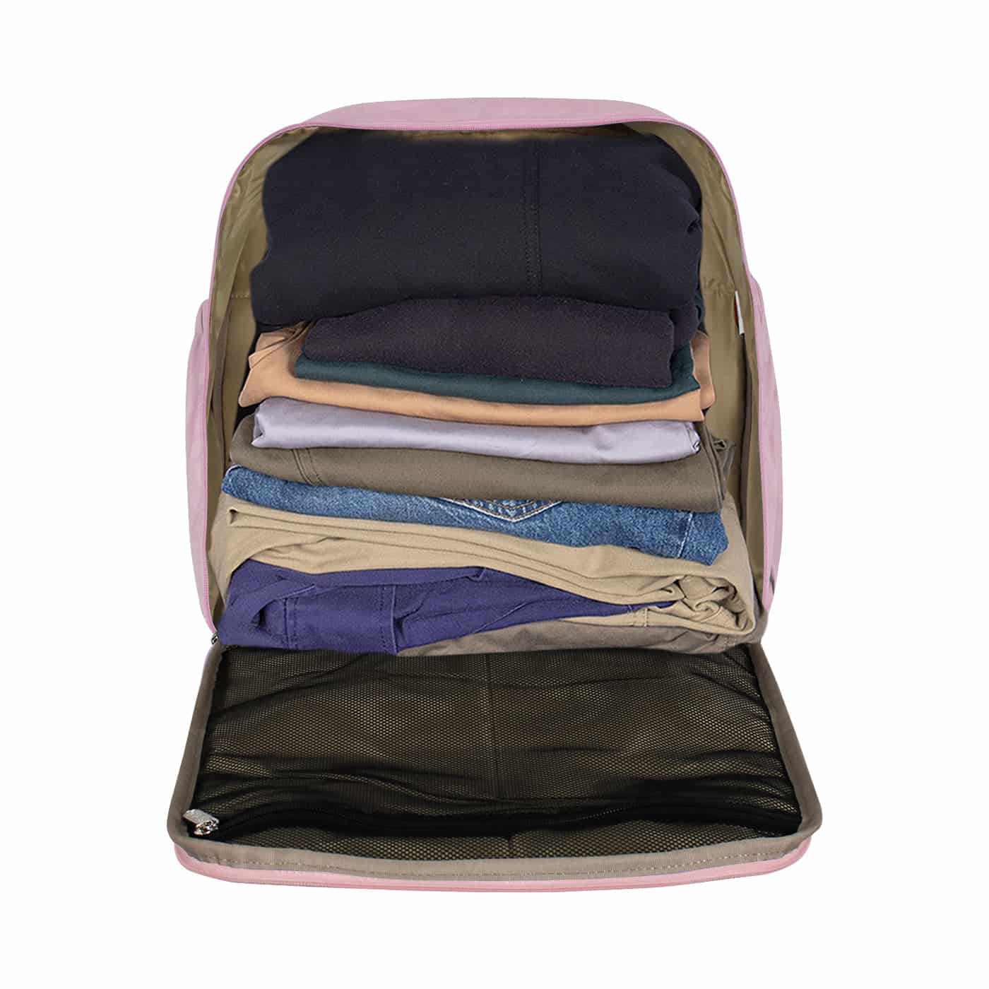 Morral Cabina Tapa Citybags Rosado Pastel - miniatura 6