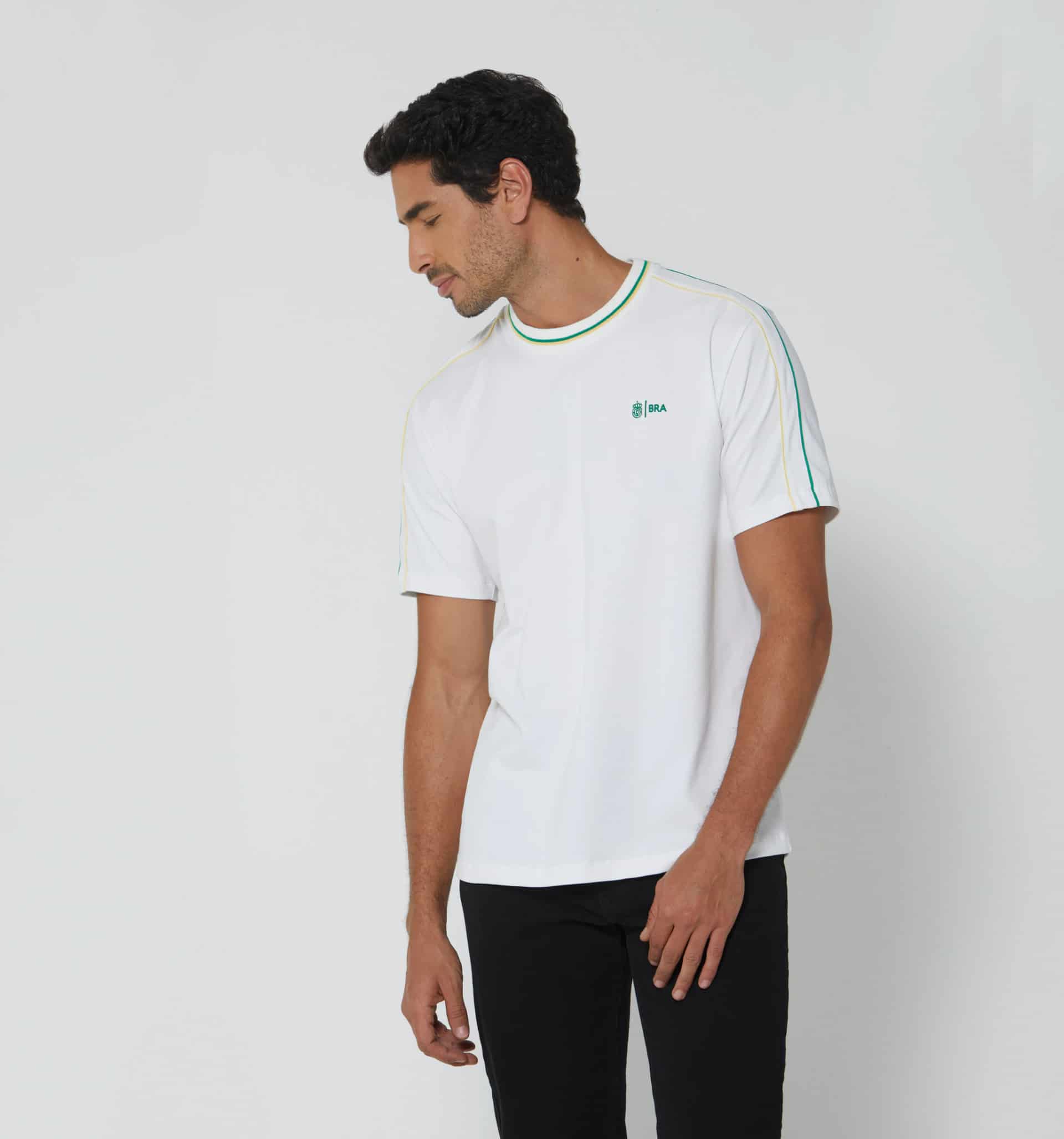 Camiseta para hombre mundial brasil - miniatura 1