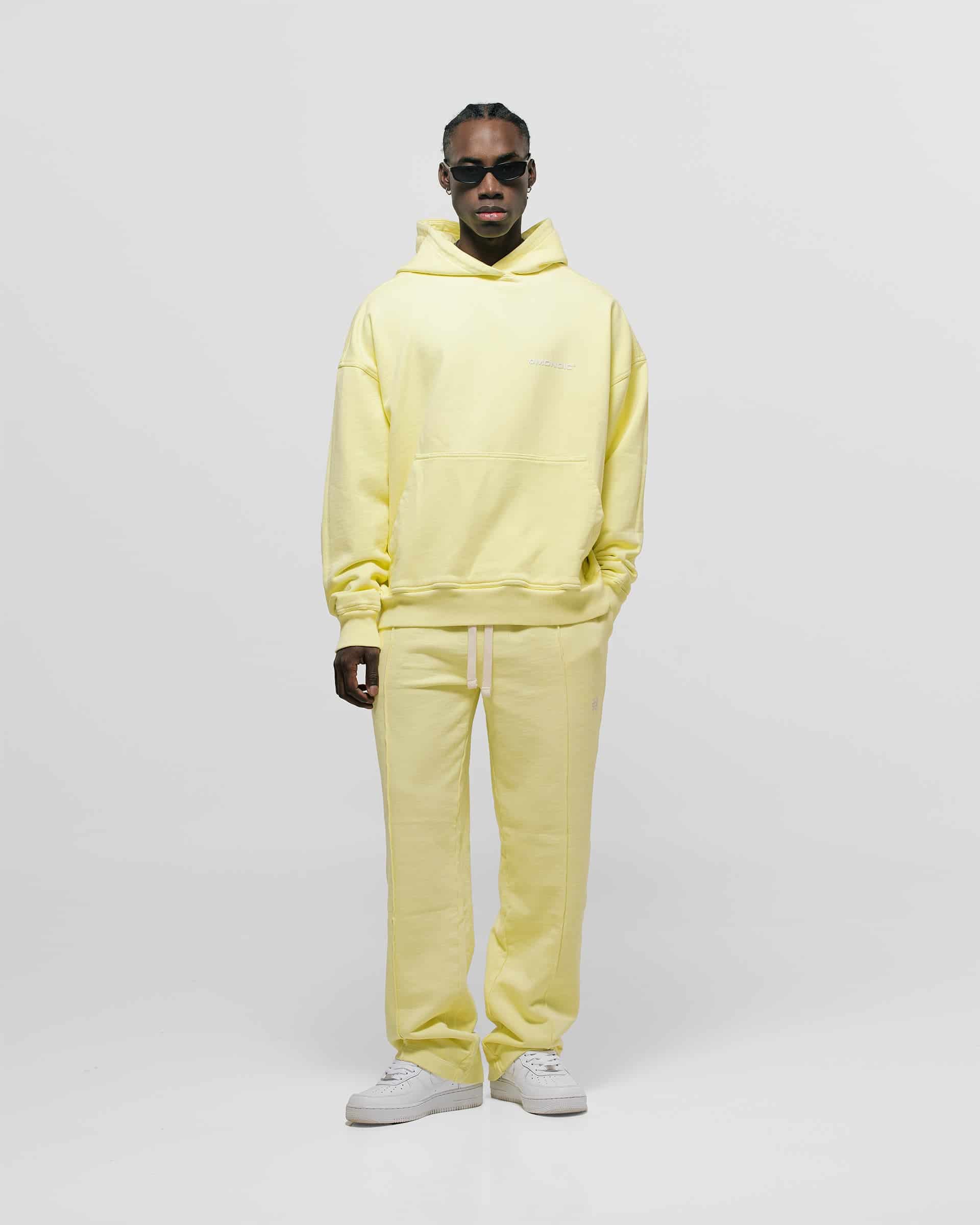 Hoodie Oversized Básico V3 - Amarillo Pastel - miniatura 4