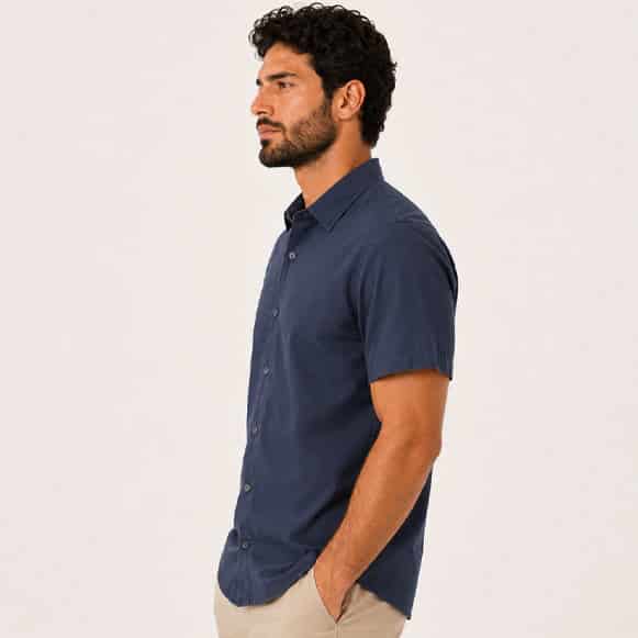 CAMISA MC 100% ALGODON HOMBRE - miniatura 2
