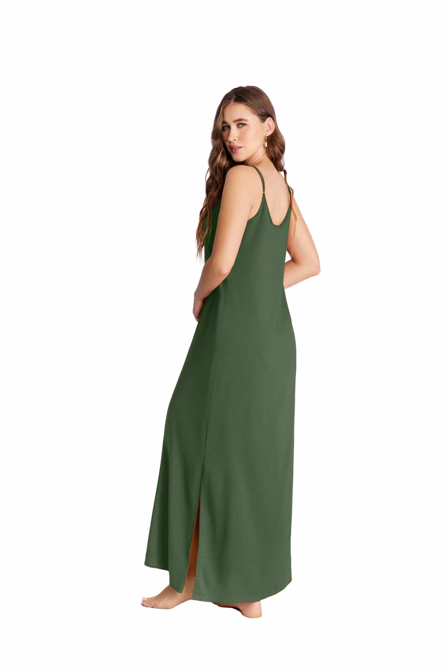 VESTIDO LARGO AMBOSELI VERDE - miniatura 4