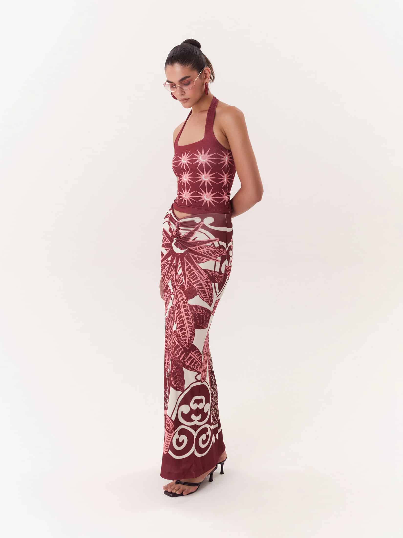 Halter Top Solar - Vino - miniatura 2