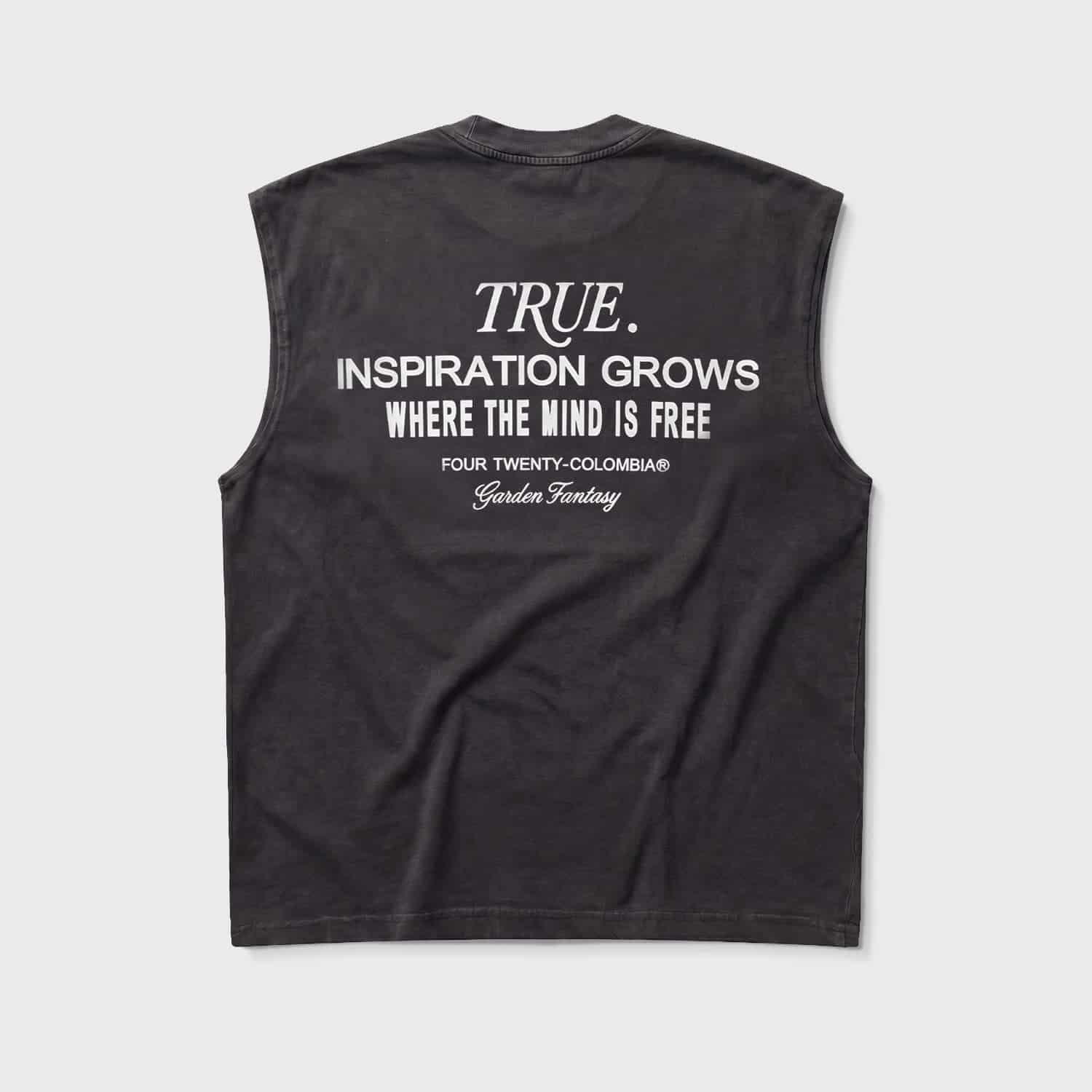 Garden Sleeveless Tee - Washed Black - miniatura 2