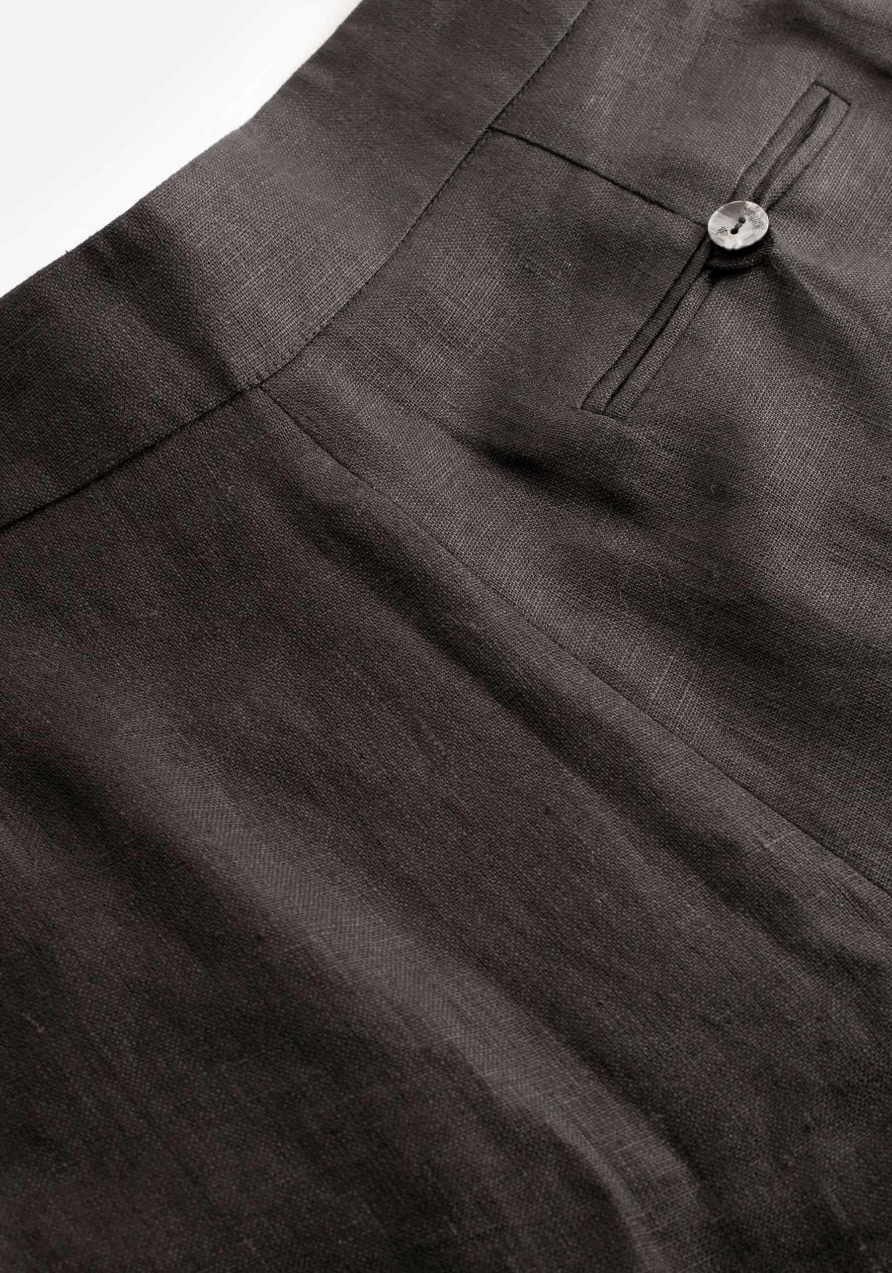 Short M Mistral Lino Negro - miniatura 4