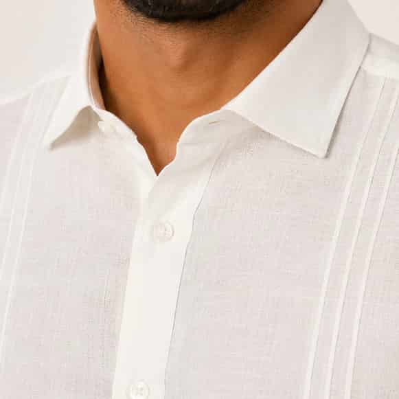 GUAYABERA ML 100% LINO HOMBRE - miniatura 4