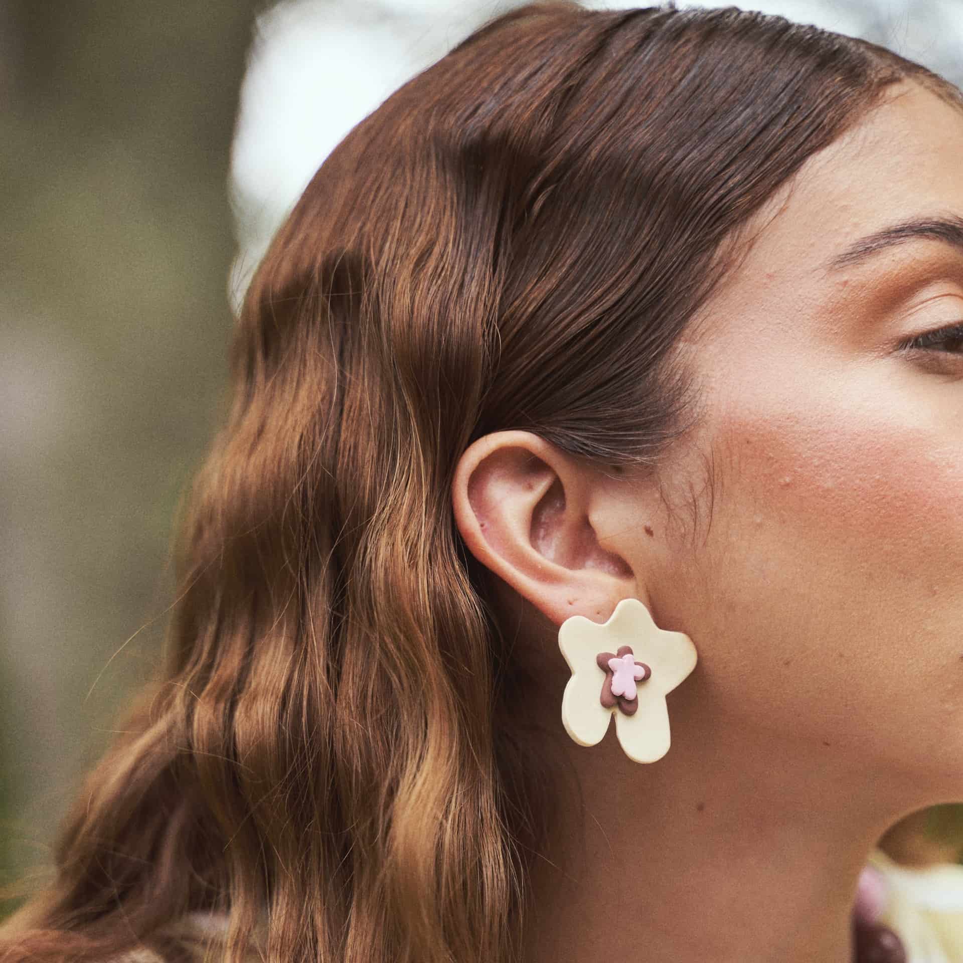 Aretes Flor de Jengibre Maxi - miniatura 4