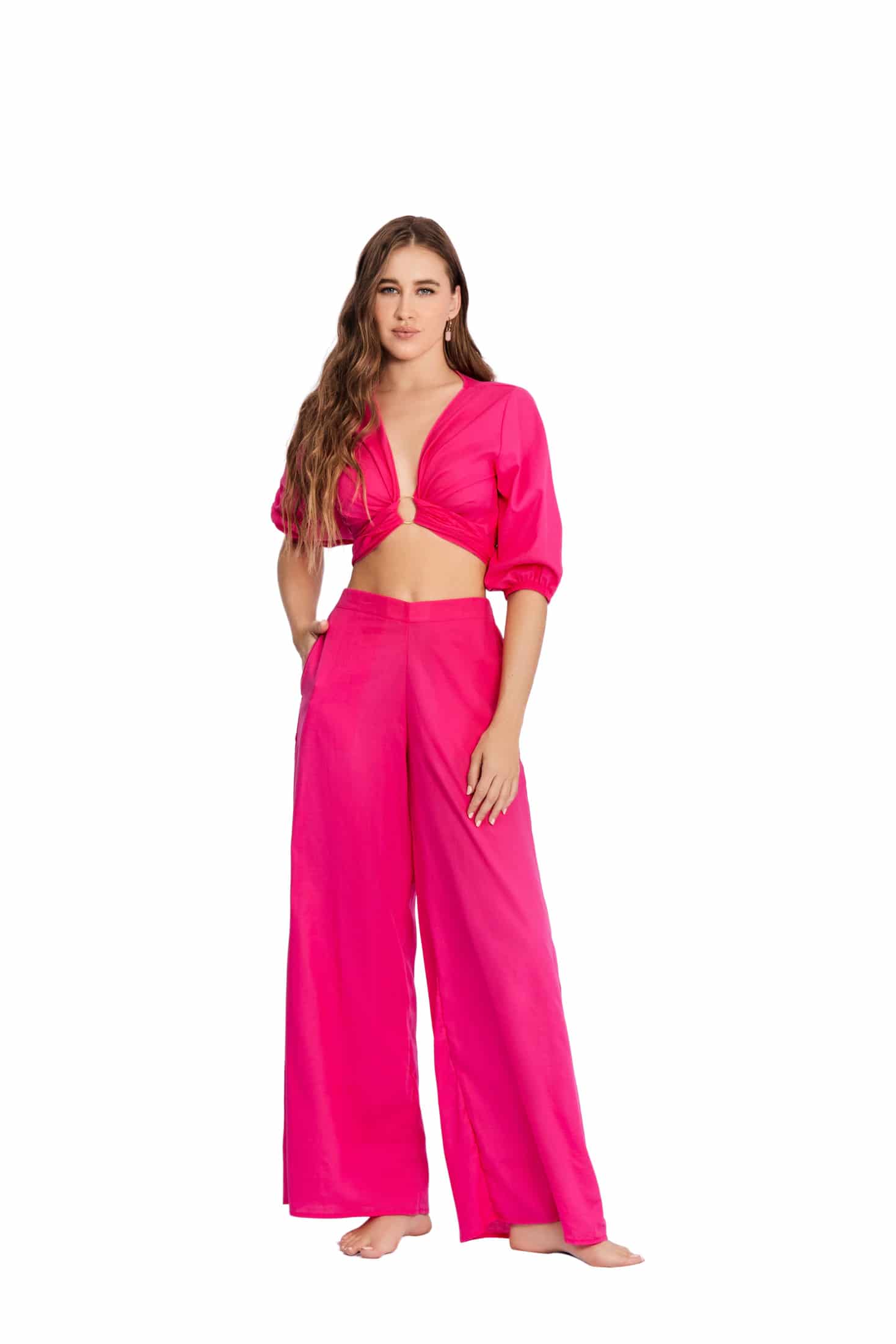 BLUSA MULTIFORMA MANYANI FUCSIA - miniatura 2