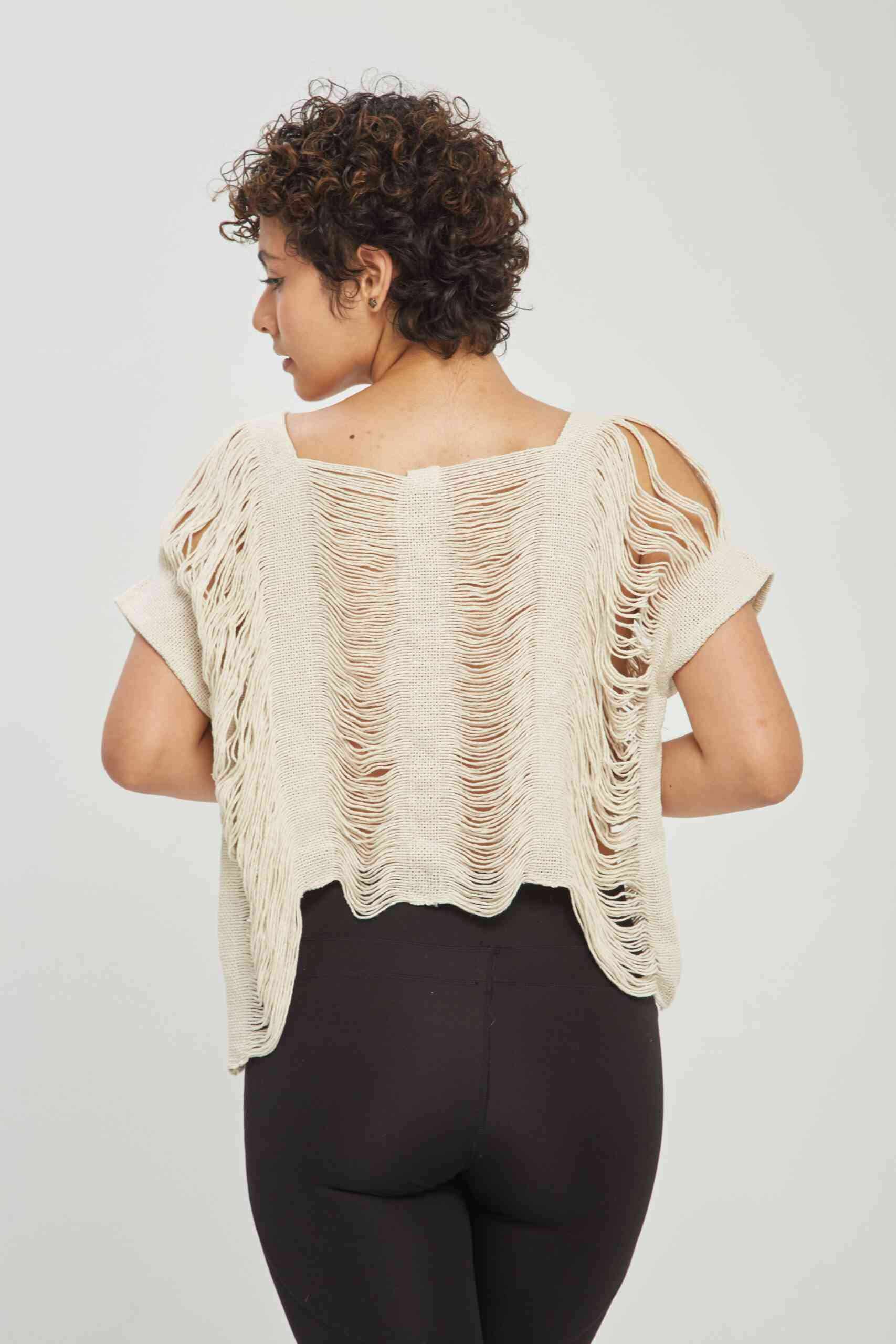 Camisa Entrehilos Cruda - miniatura 6