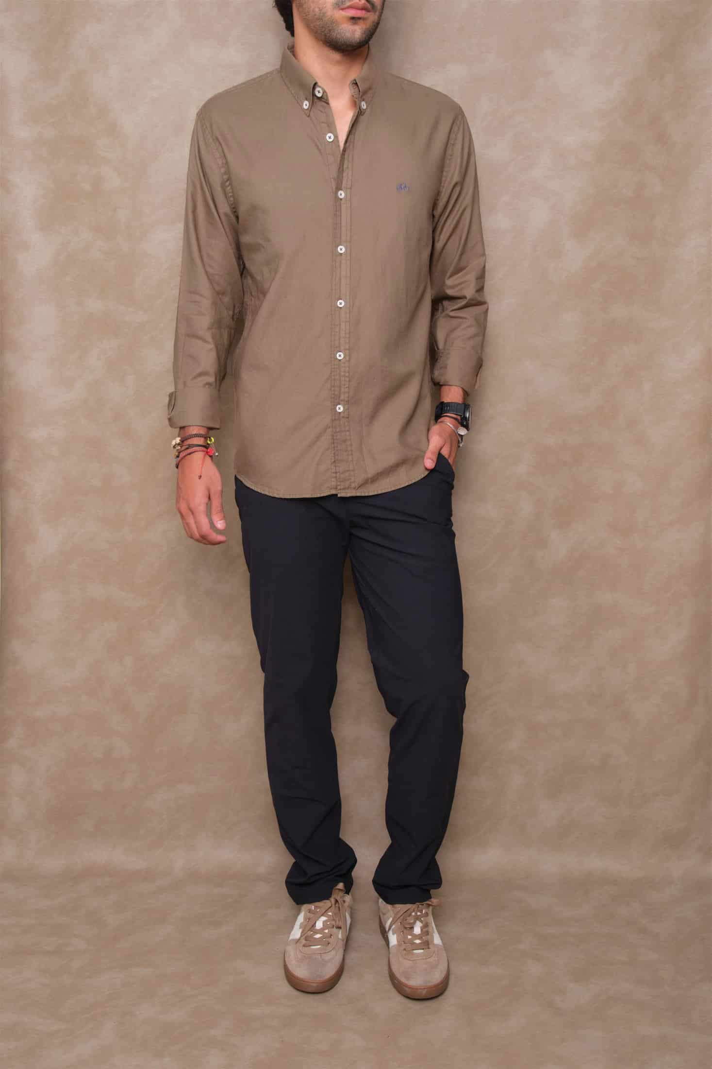 CAMISA OXFORD MOCHA - miniatura 1