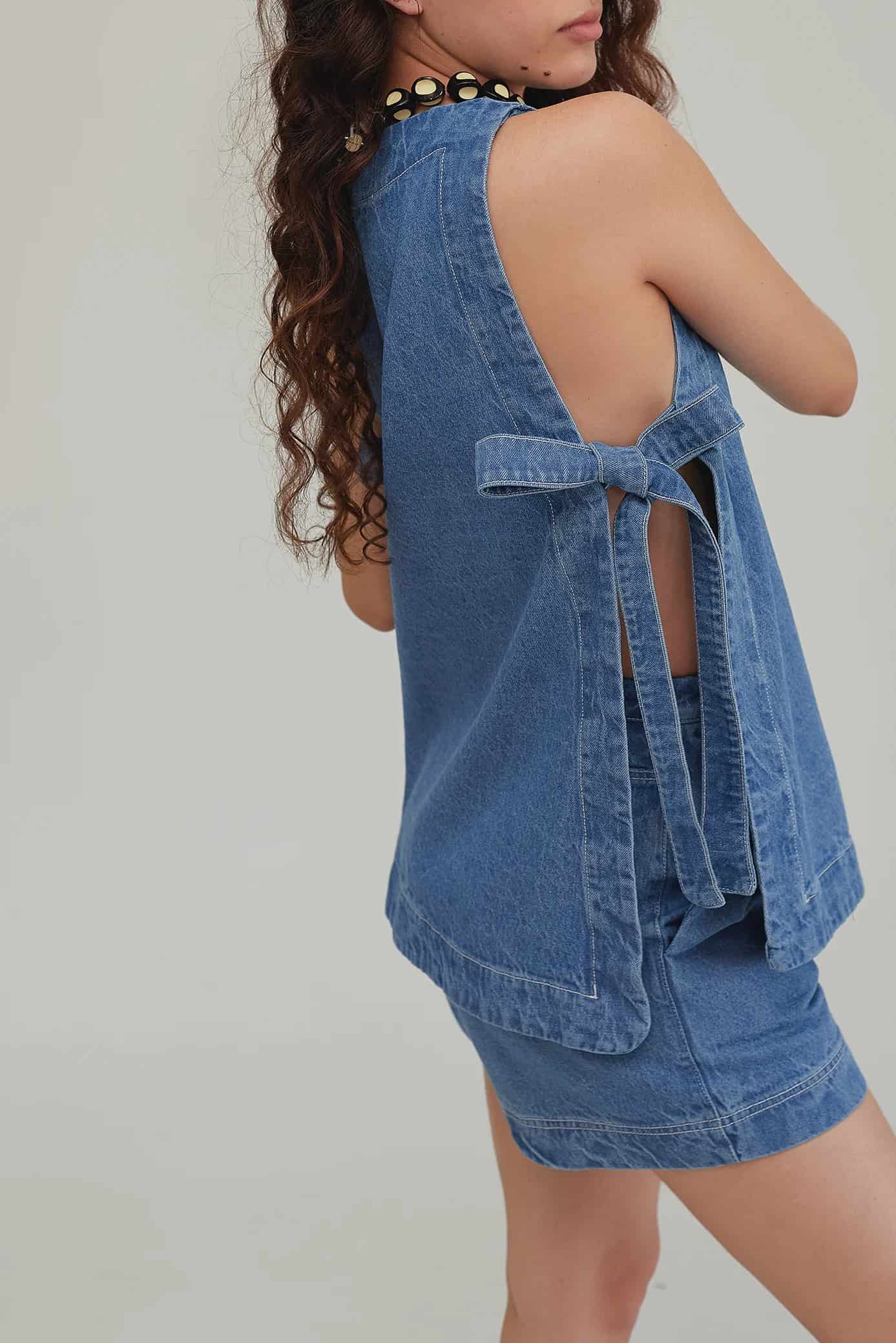 Top Hermandad Denim - miniatura 7